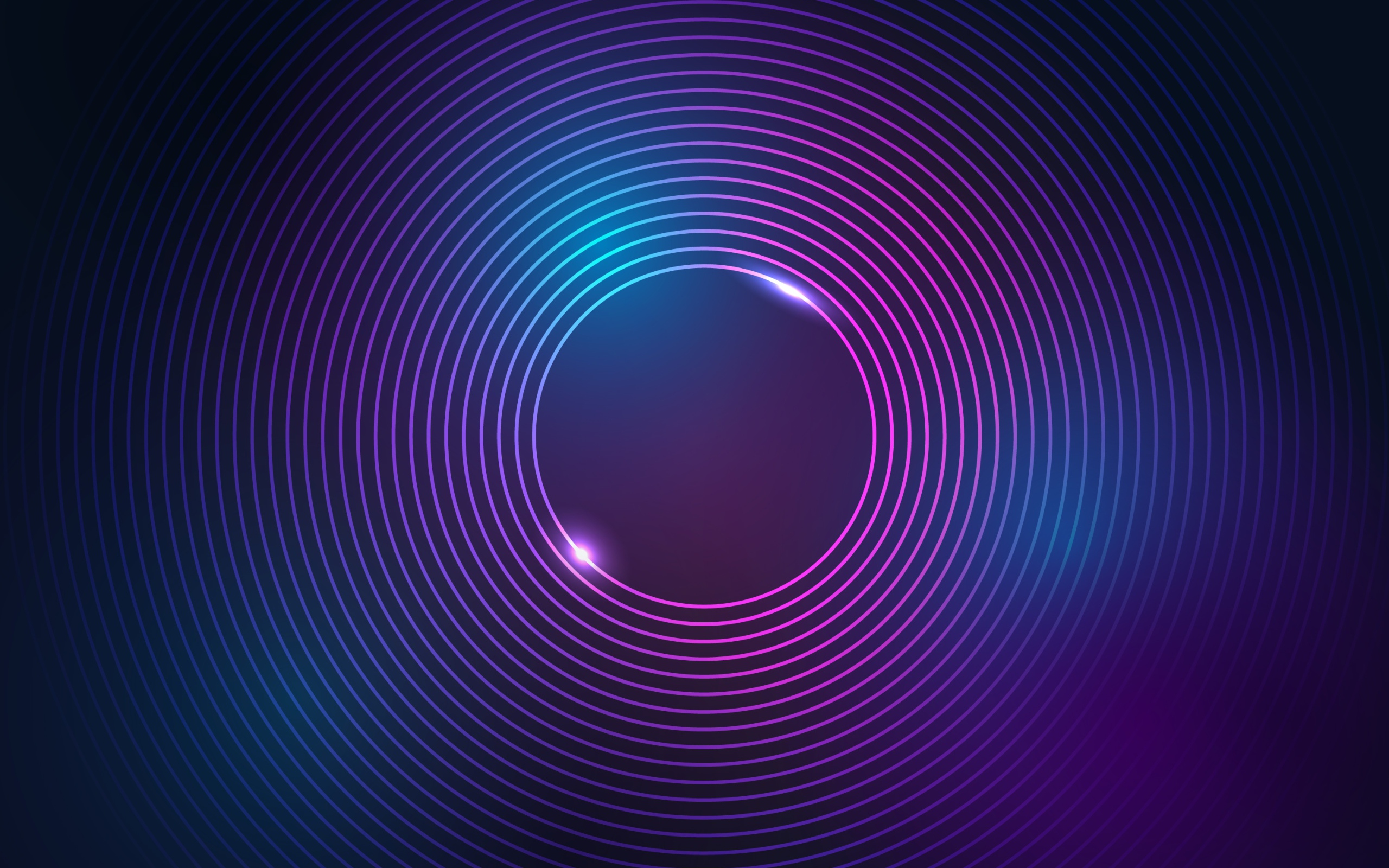 Неоновые сиреневые яркие круги 