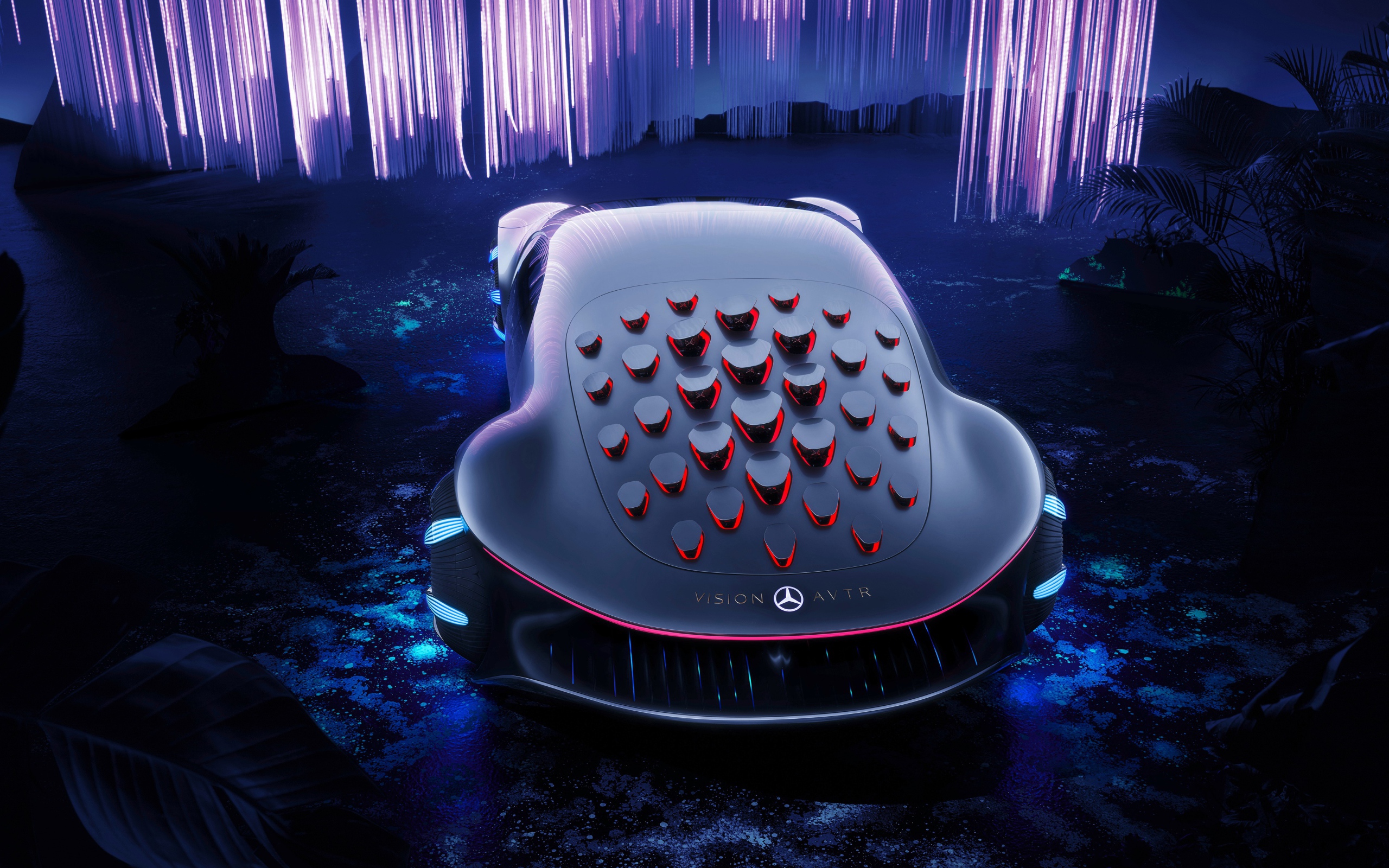 Автомобиль Mercedes-Benz VISION AVTR 2020 года вид сзади