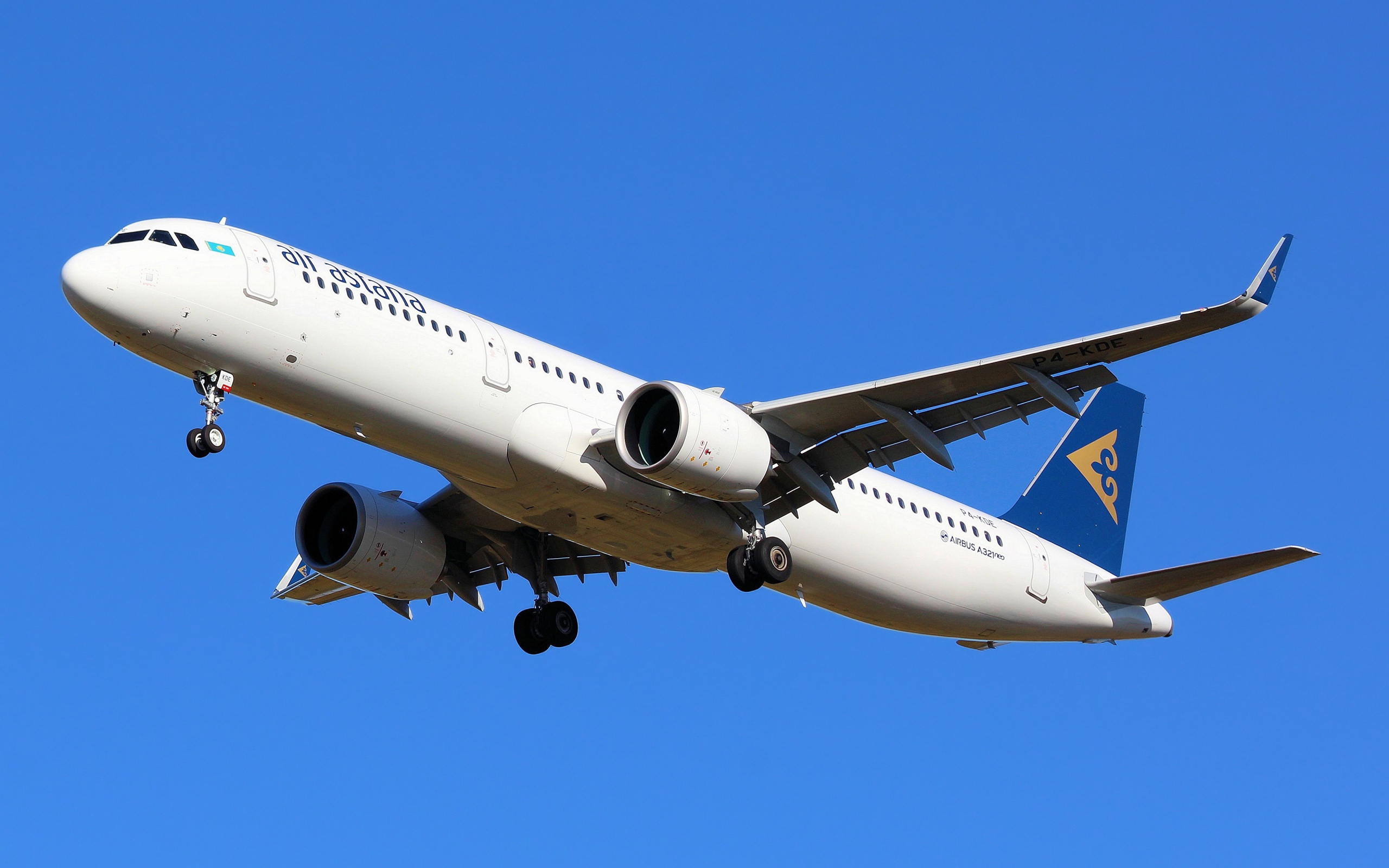 Пассажирский Airbus A321neo авиакомпании Air Astana