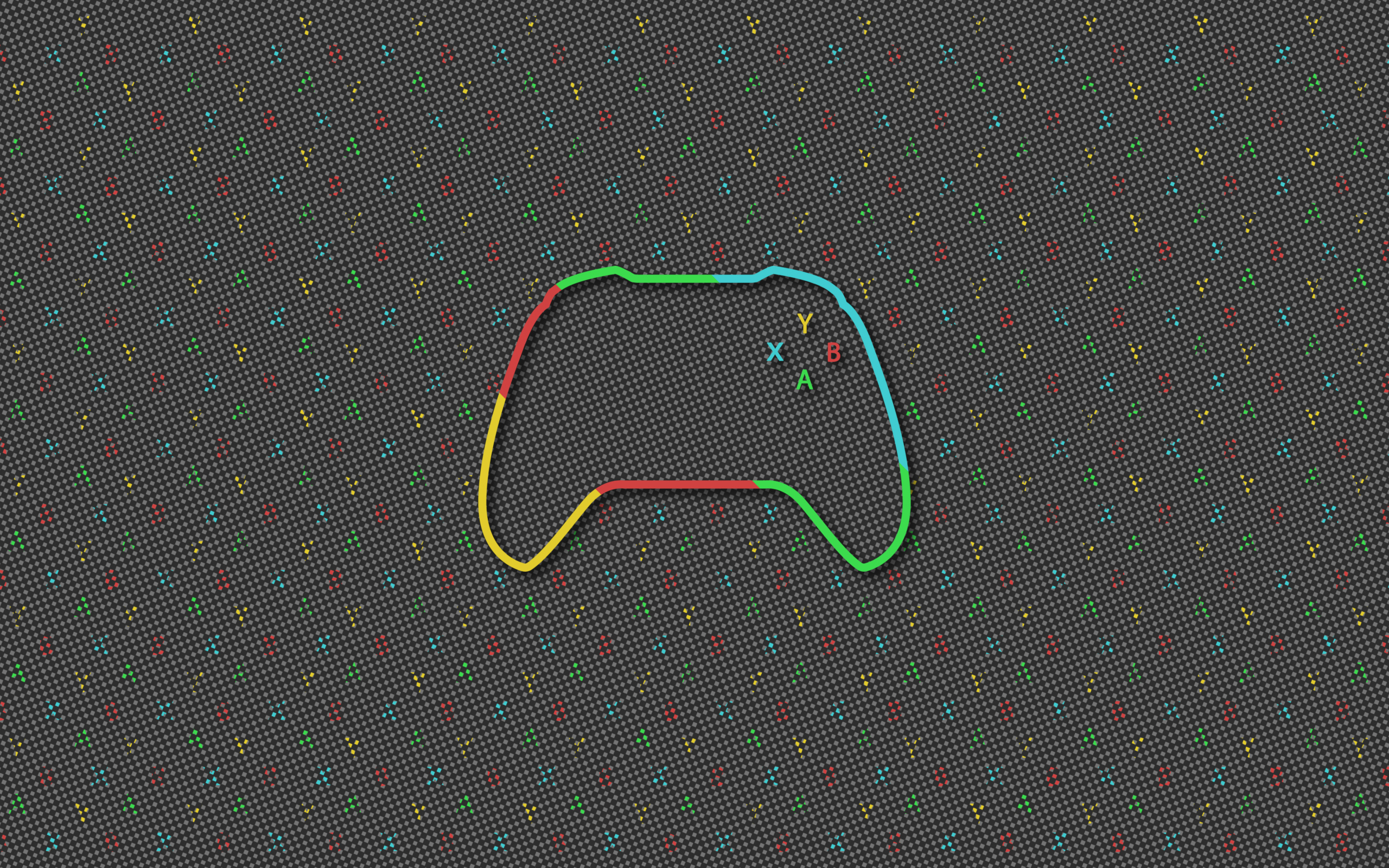 Нарисованный Xbox  контроллер 