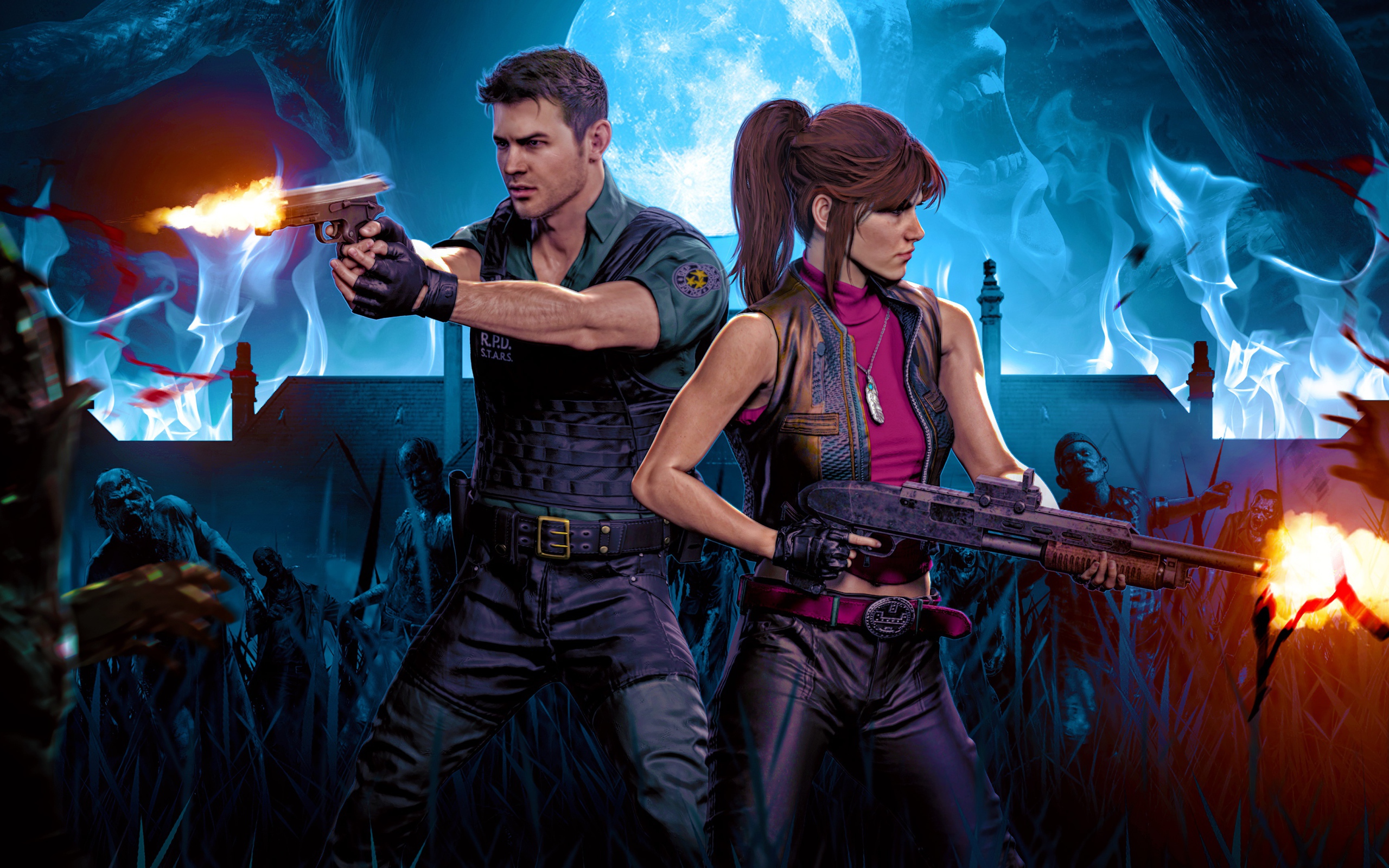 Персонажи компьютерной игры Resident Evil 3, 2020