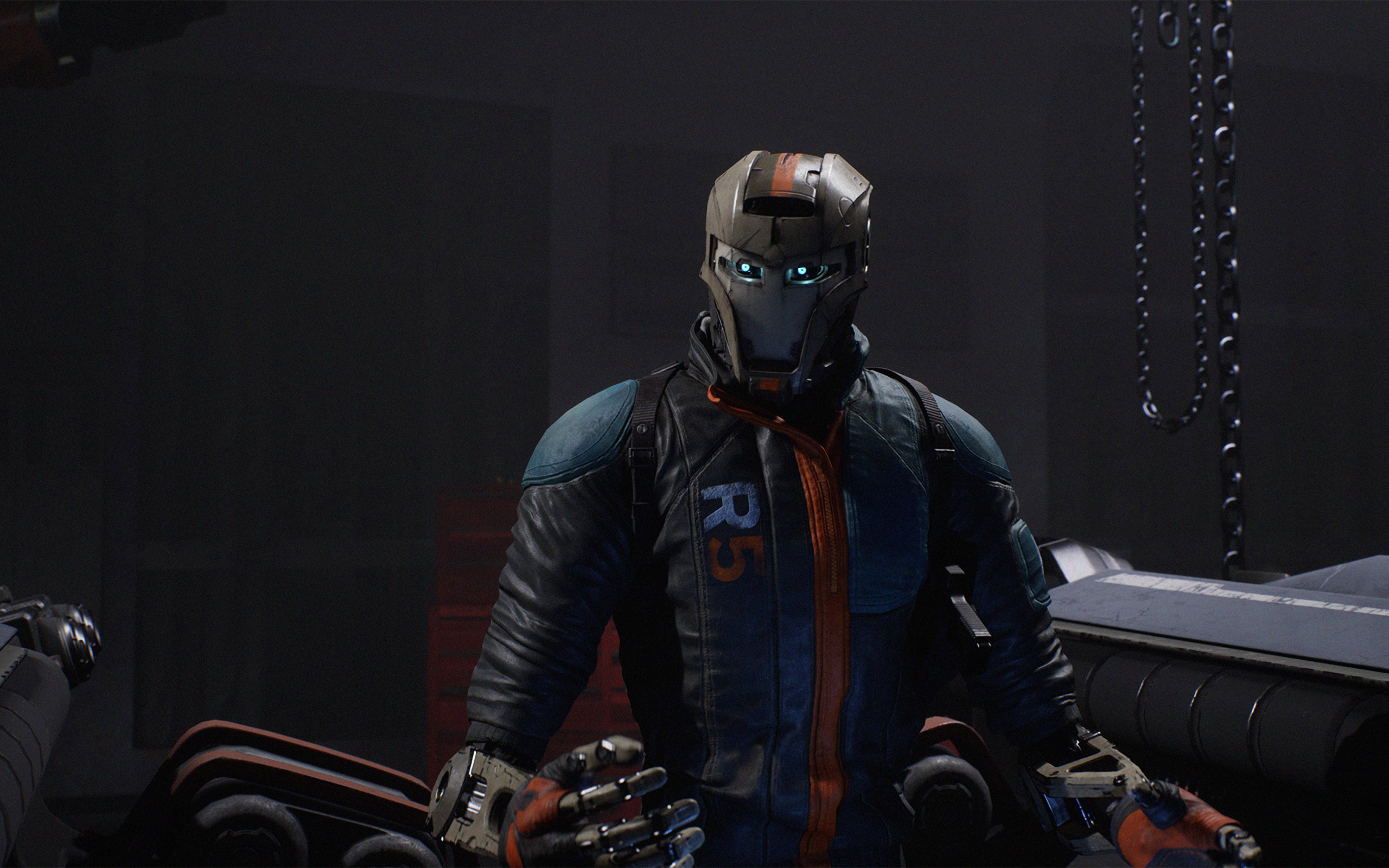 Киборг из компьютерной игры Disintegration, 2020