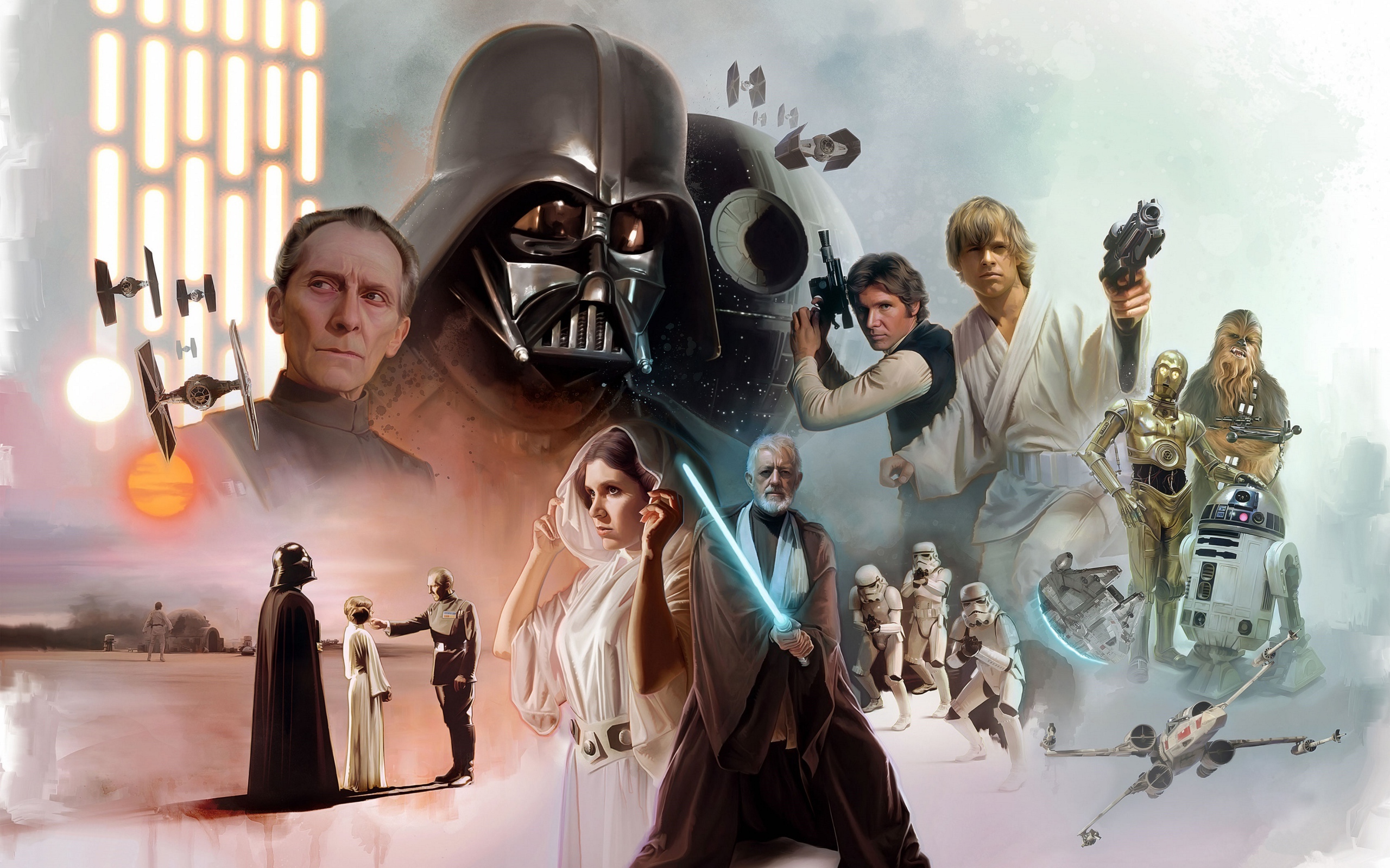 Characters in the popular Star Wars movie