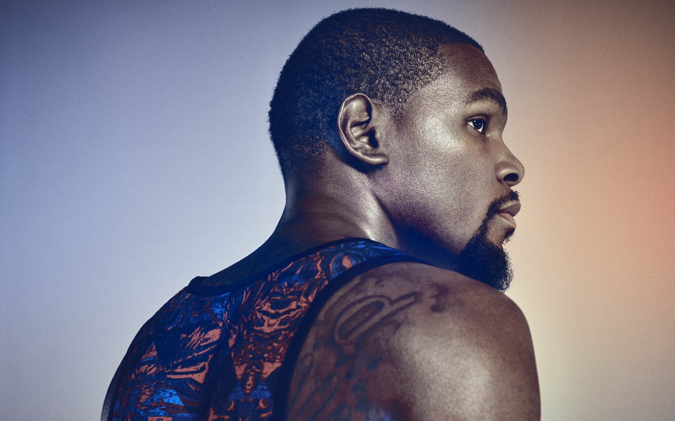 Баскетболист Кевин Дюрант вид сзади