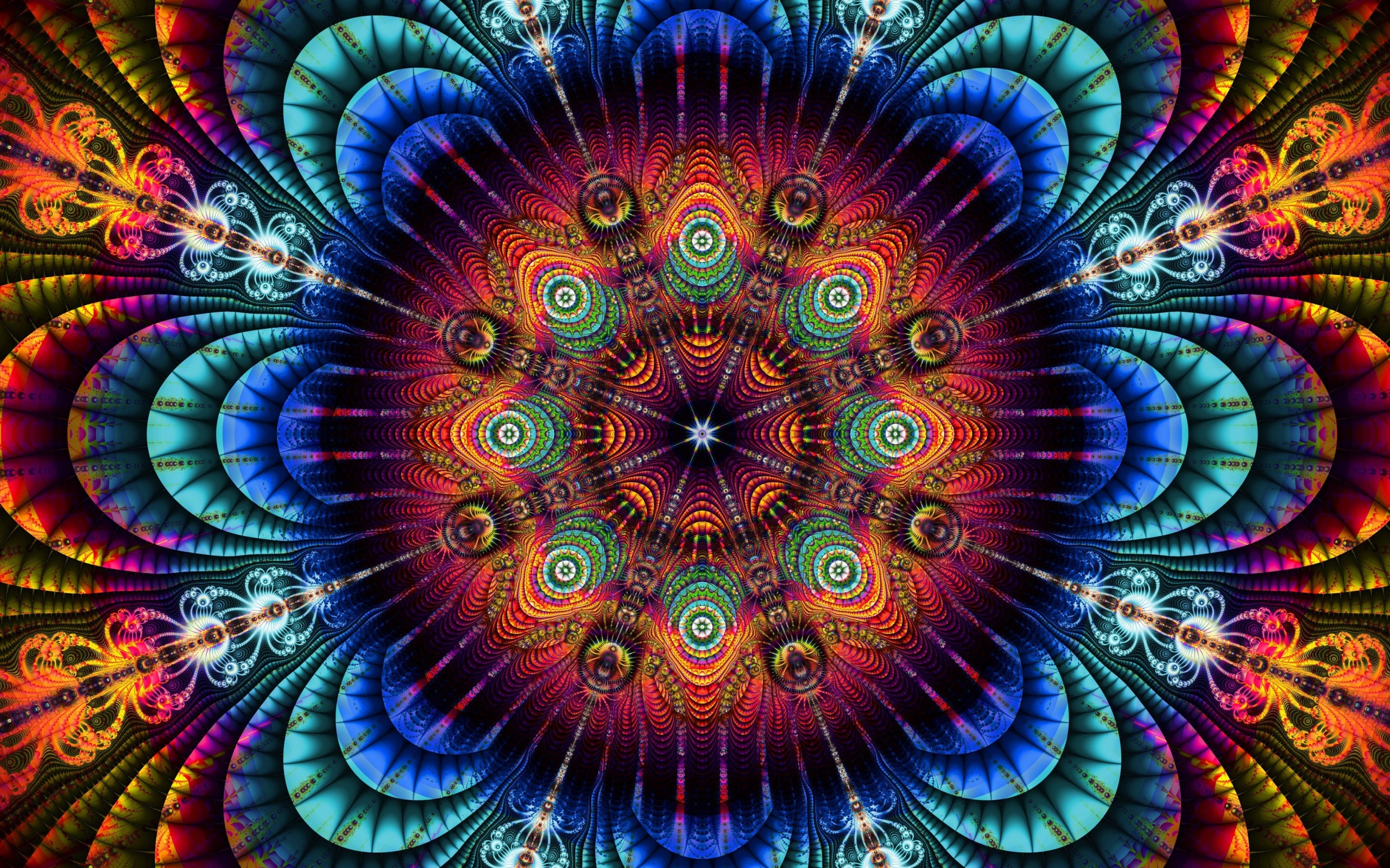 Красивый абстрактный красочный рисунок 