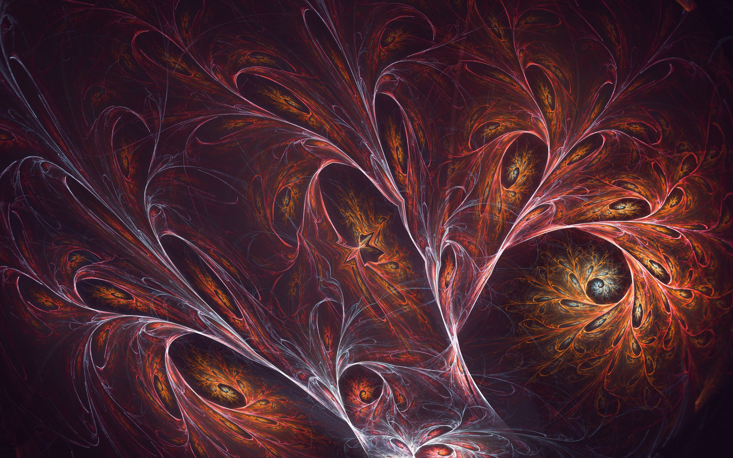 Красивый размытый узор с неоном 