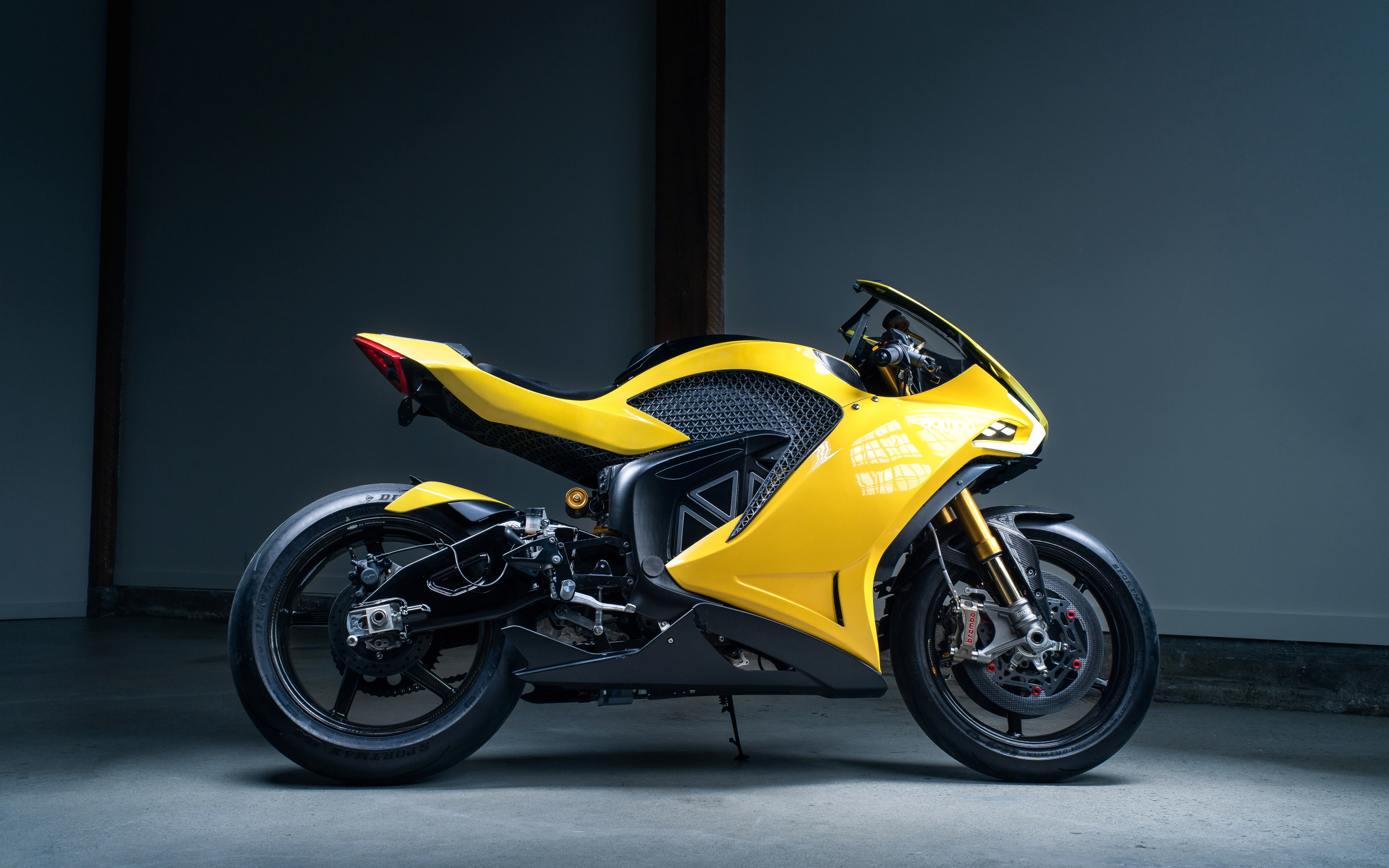 Damon Hypersport Premier Electric Motorcycle Yellow