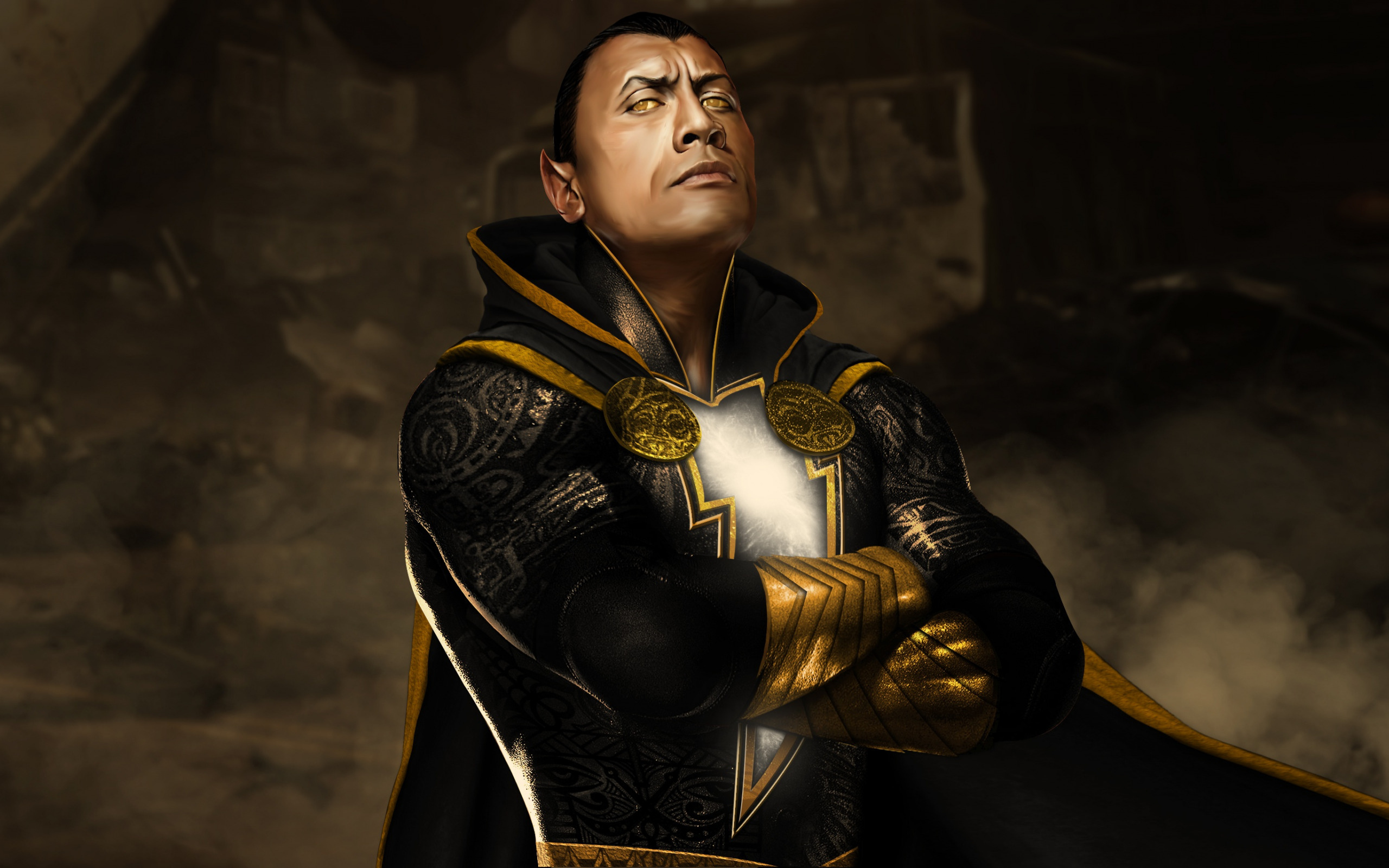 Актер Дуэйн Джонсон в фильме Чёрный Адам, 2022