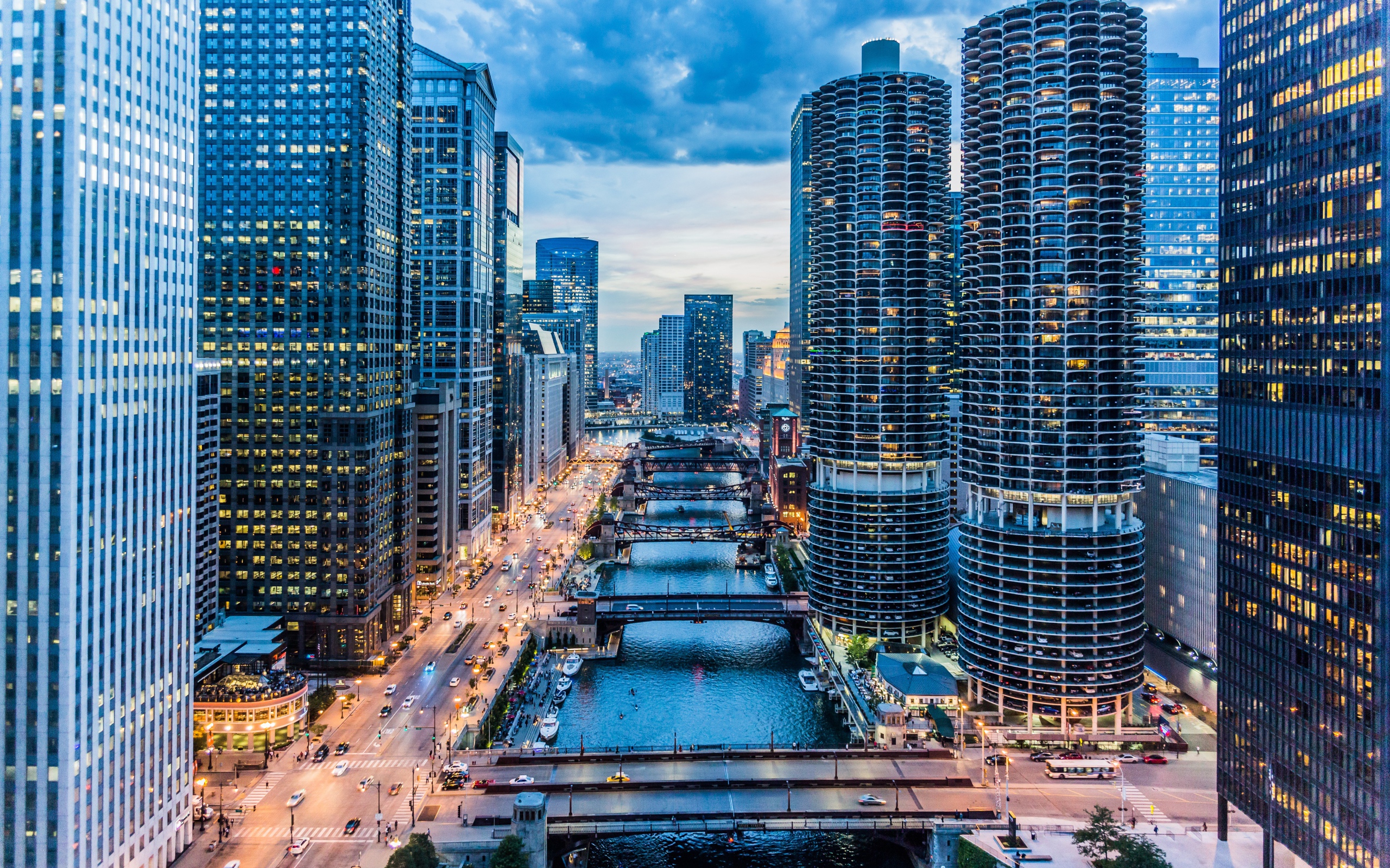 Красивые небоскребы Чикаго, США