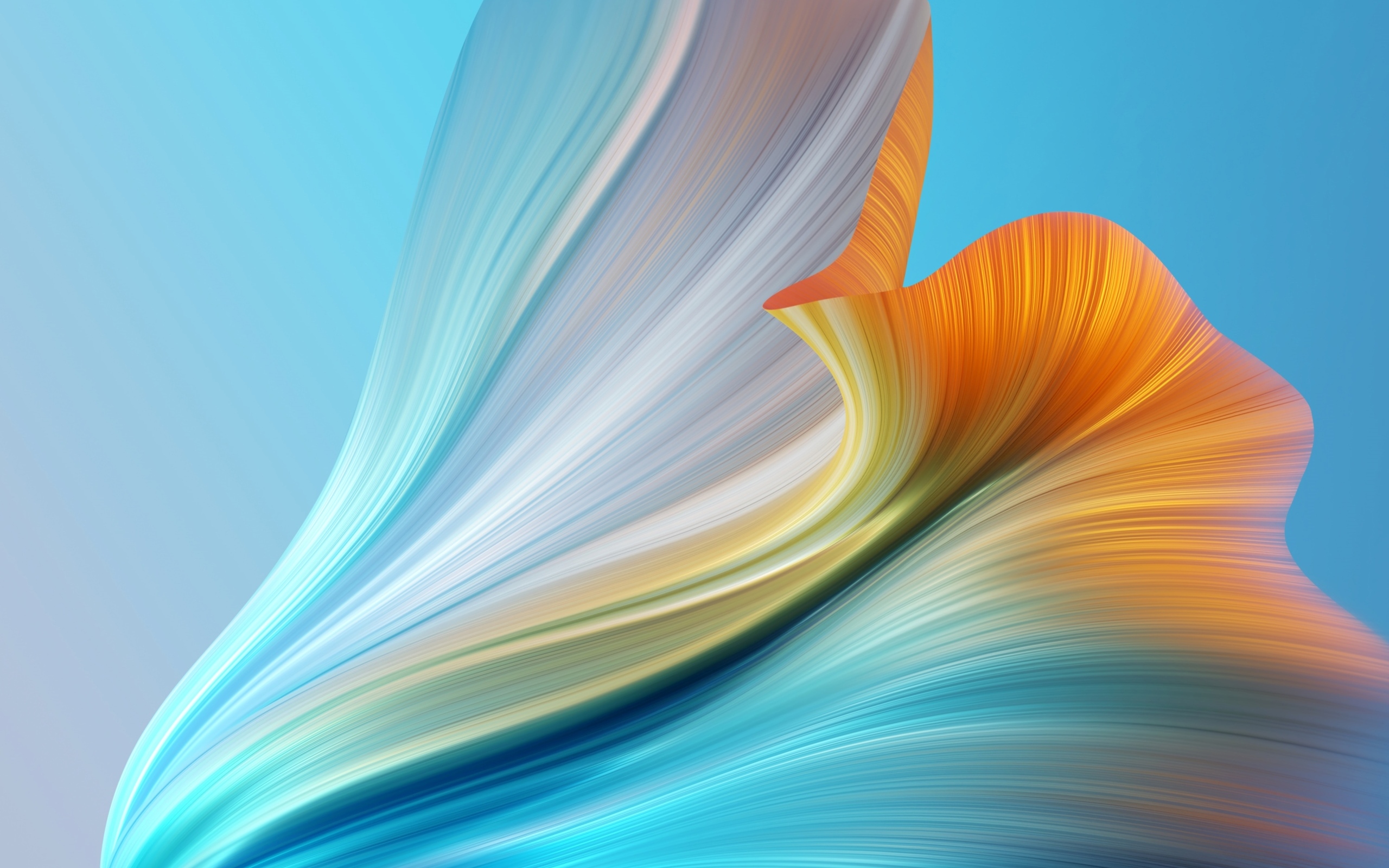 Градиентный рисунок на голубом фоне