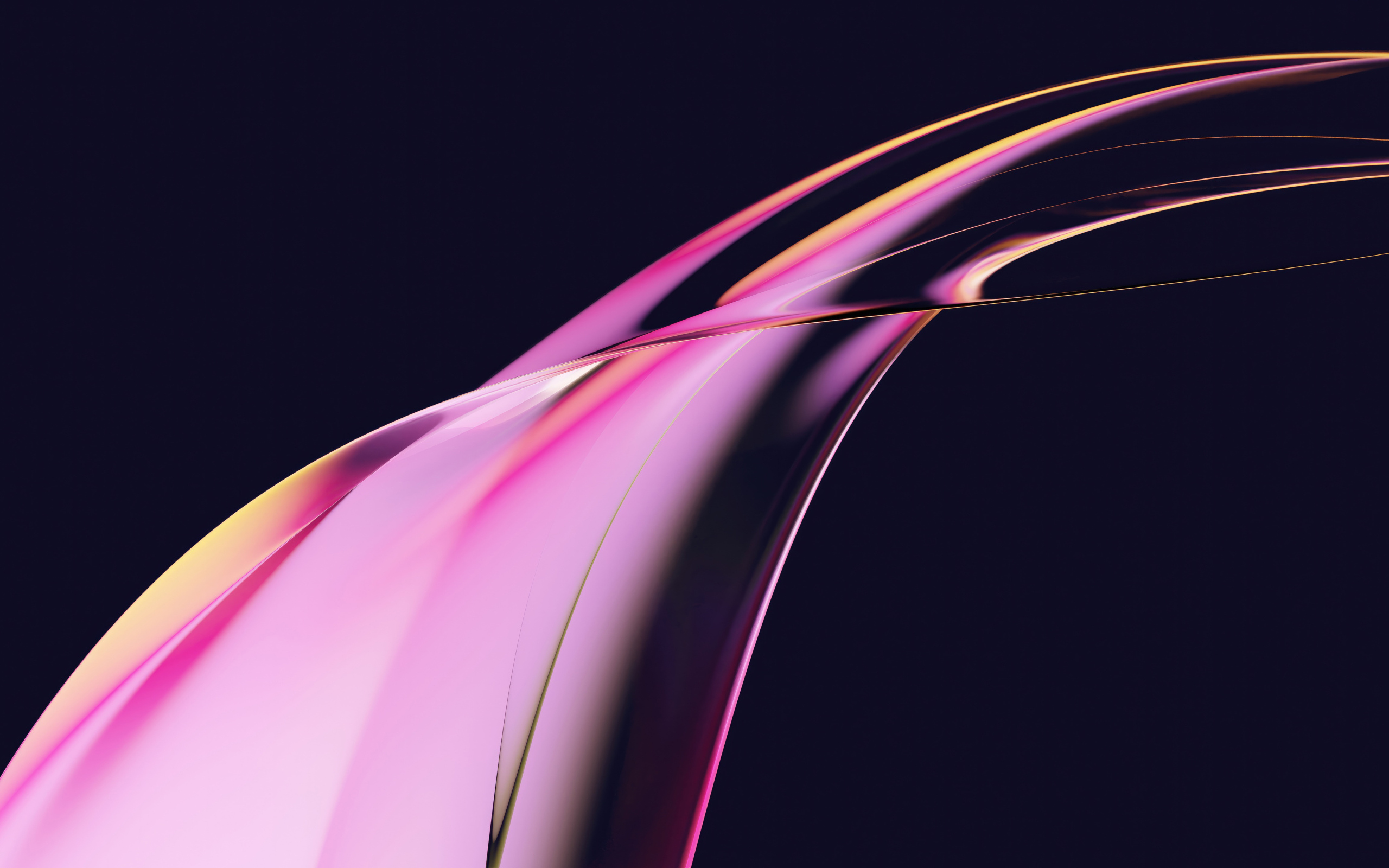 Розовый абстрактный лепесток на черном фоне