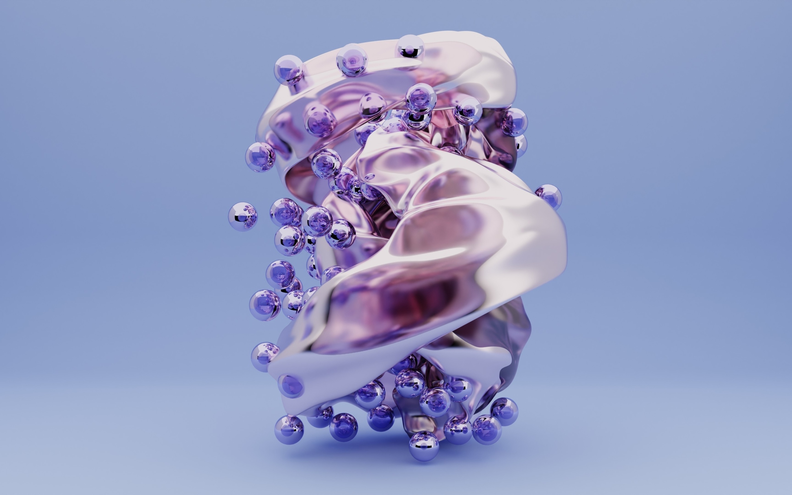 Плазма с шариками на голубом фоне 3д графика