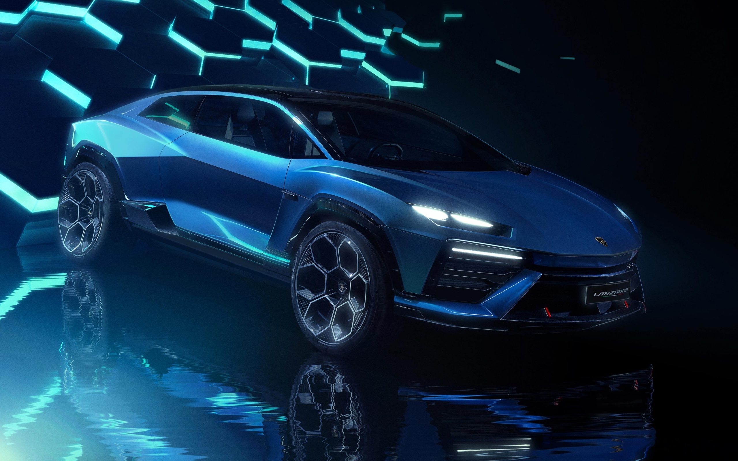 Дорогой новый автомобиль Lamborghini Lanzador Concept EV
