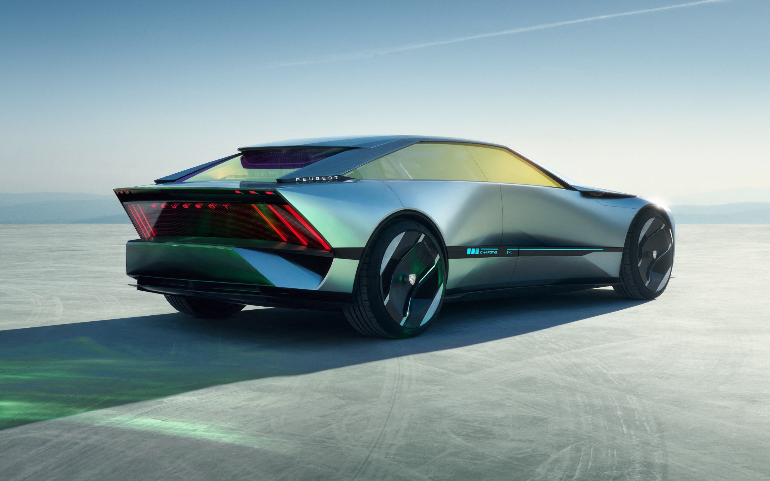 Автомобиль Peugeot Inception Concept 2023 вид сзади