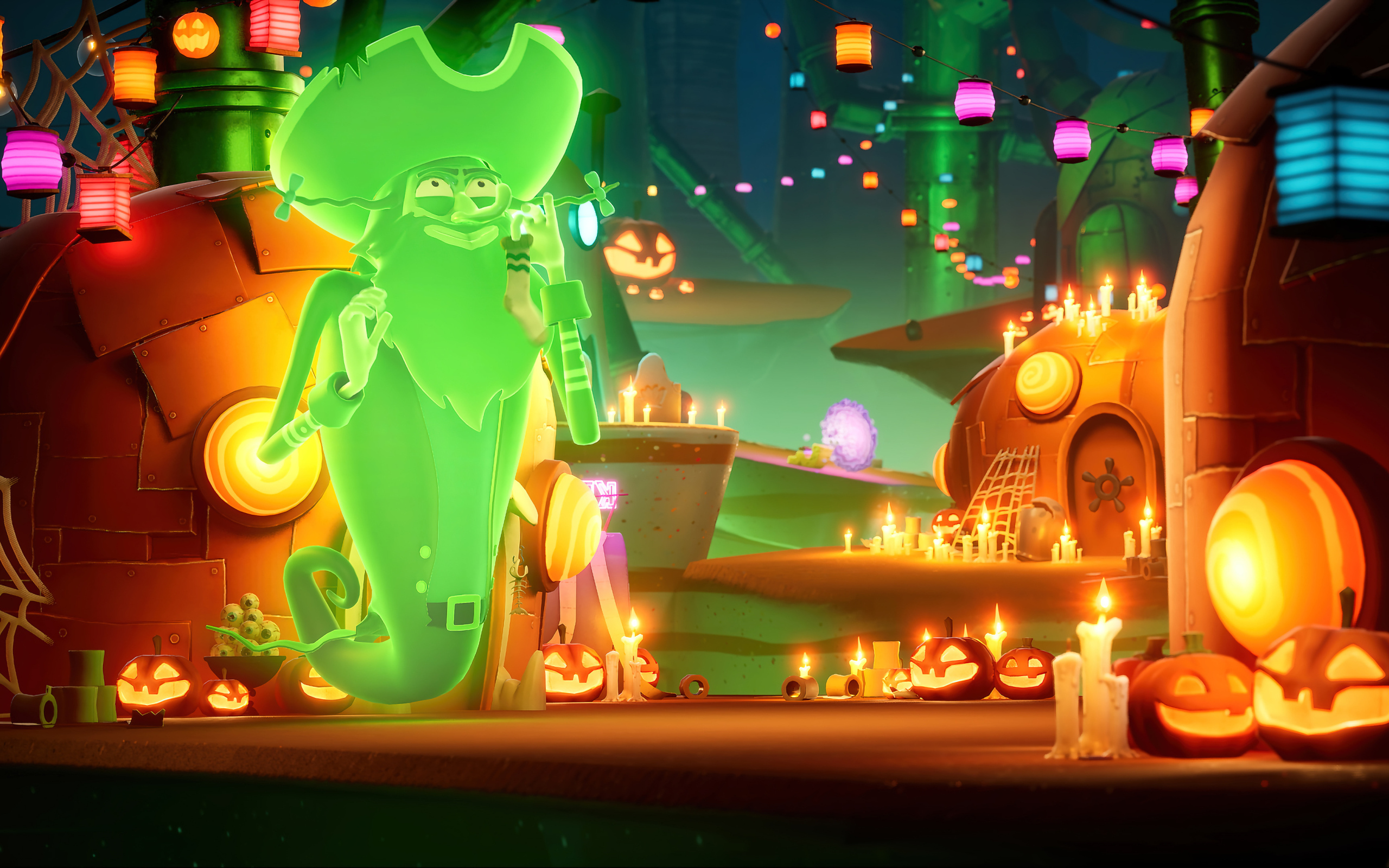 Кадр  компьютерной игры SpongeBob SquarePants: The Cosmic Shake