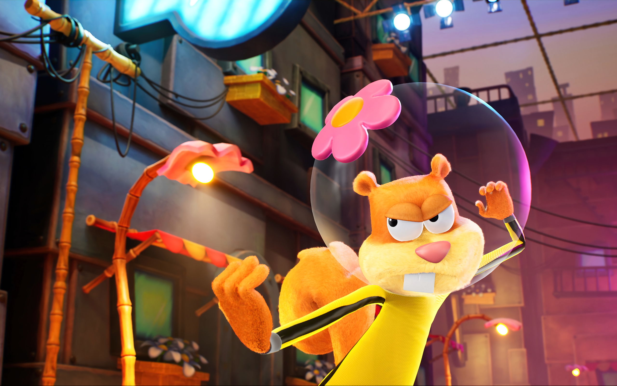 Белка Сэнди компьютерная игра SpongeBob SquarePants: The Cosmic Shake