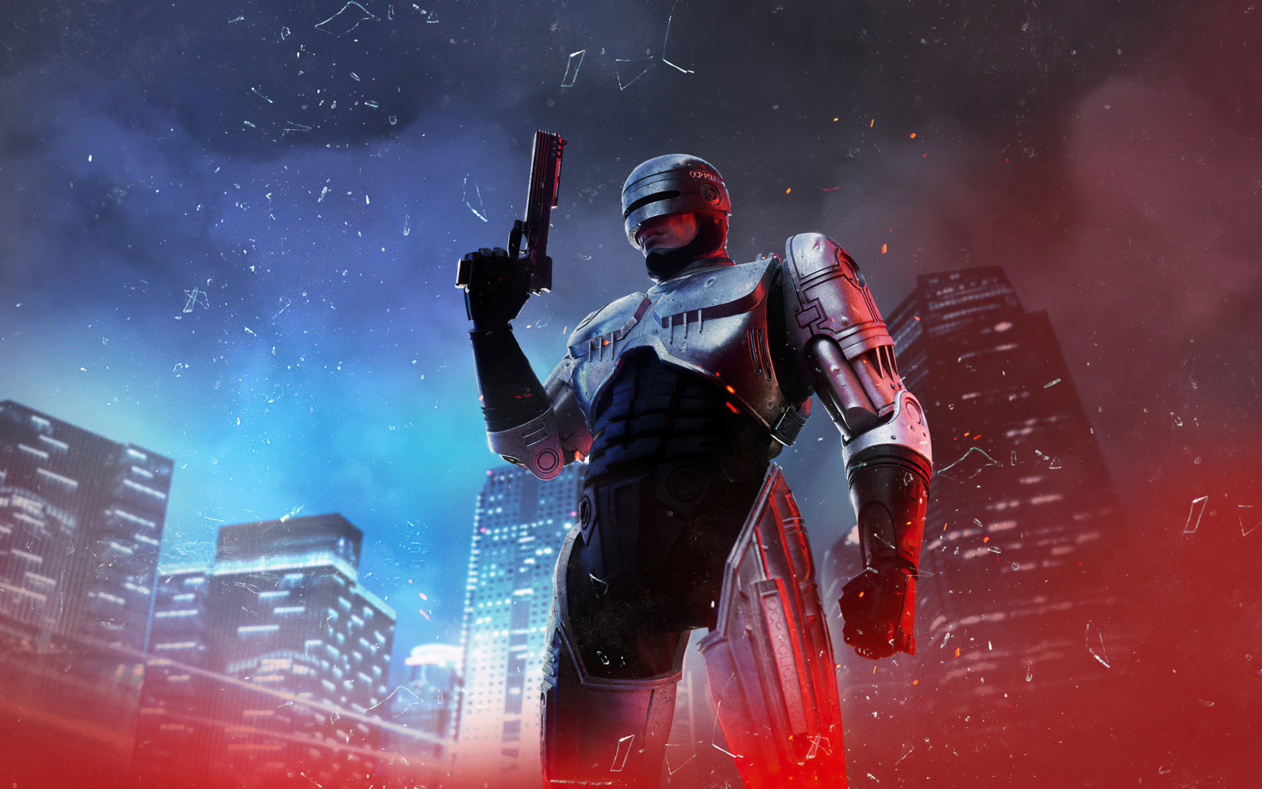 Солдат из компьютерной игры RoboCop: Rogue City