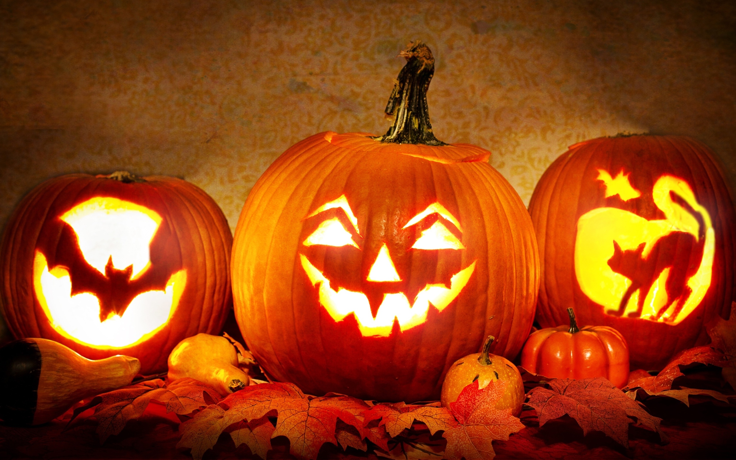 Фонари тыквы на праздник Хэллоуин