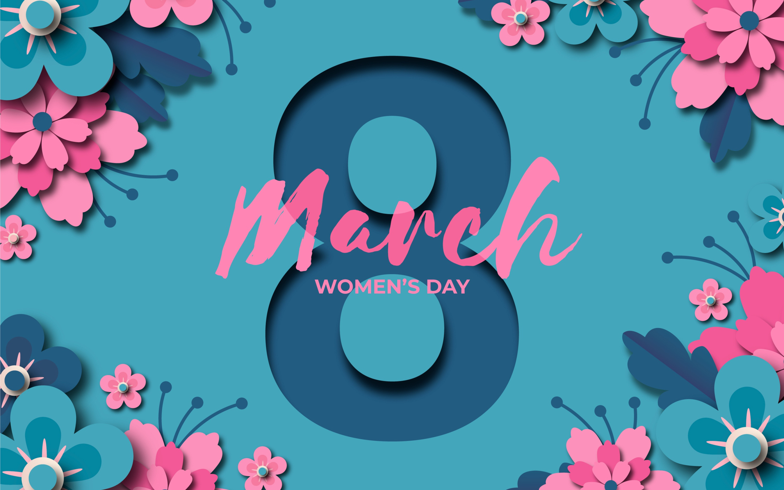 Открытка на международный женский день 8 марта