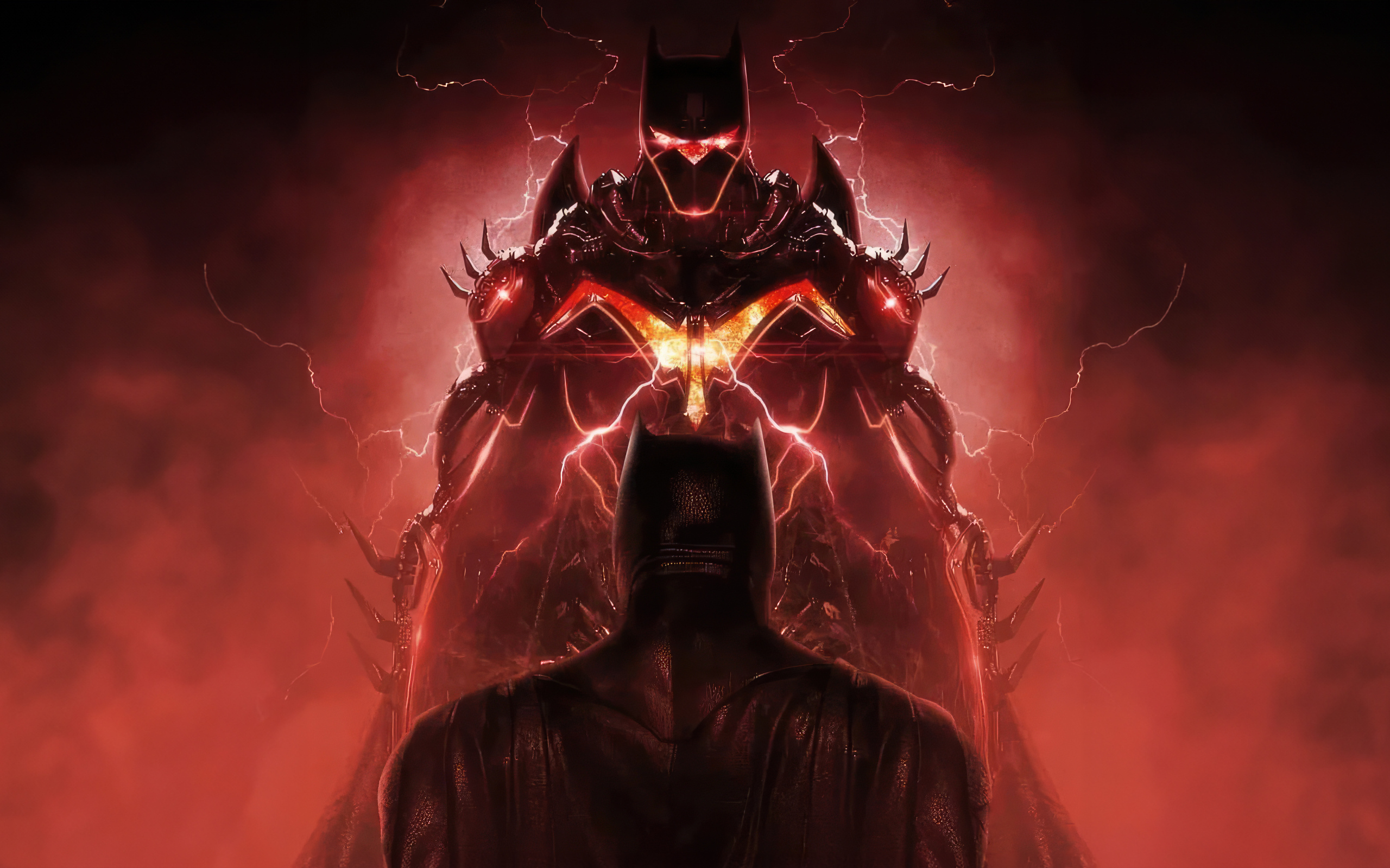 Бэтмен сражается с темными силами