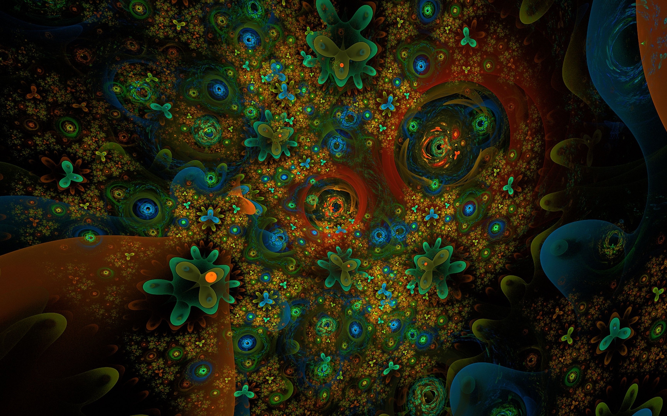 Зеленые абстрактные листья на фоне