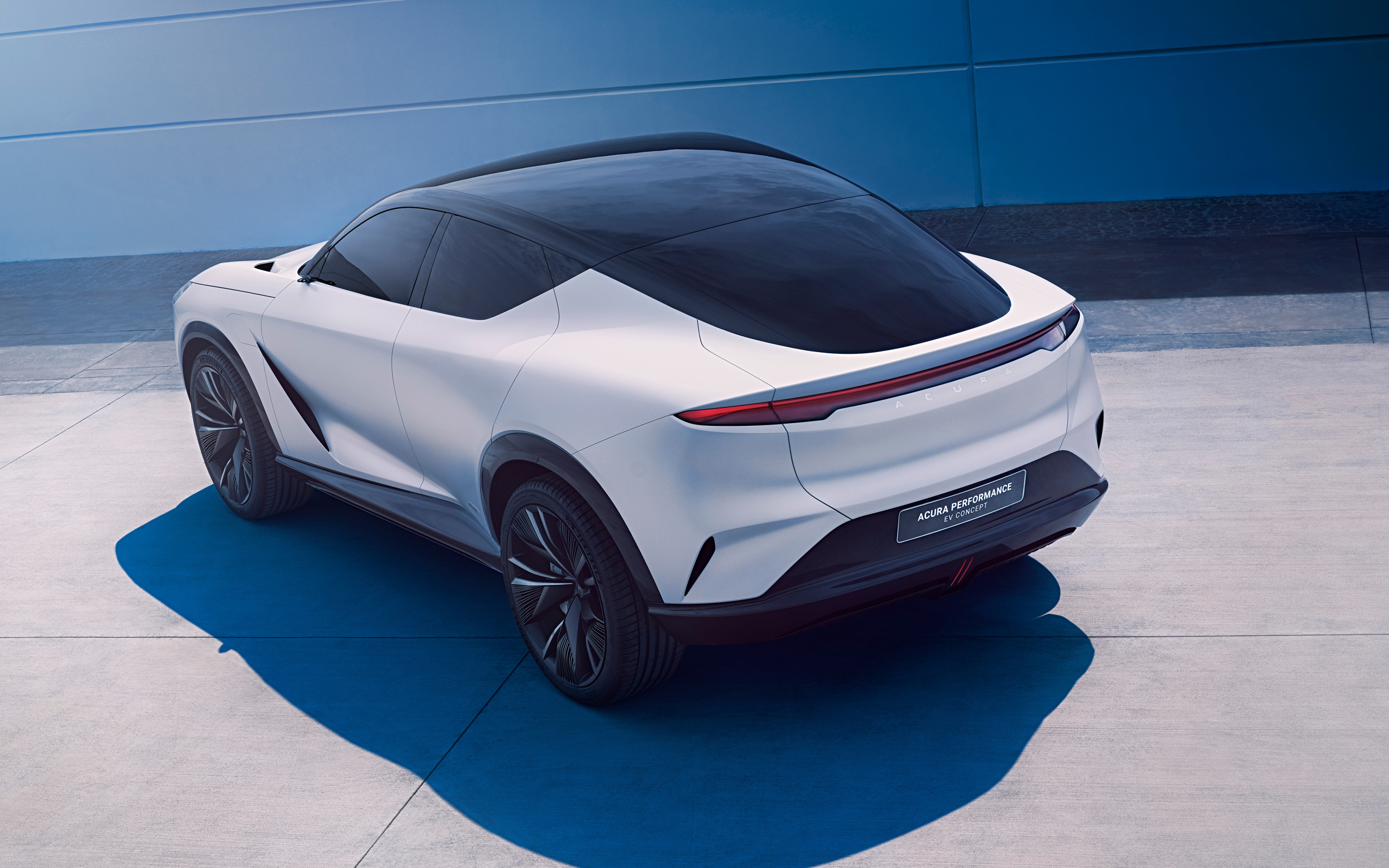 Вид сзади на автомобиль Acura Performance EV Concept 2024 года