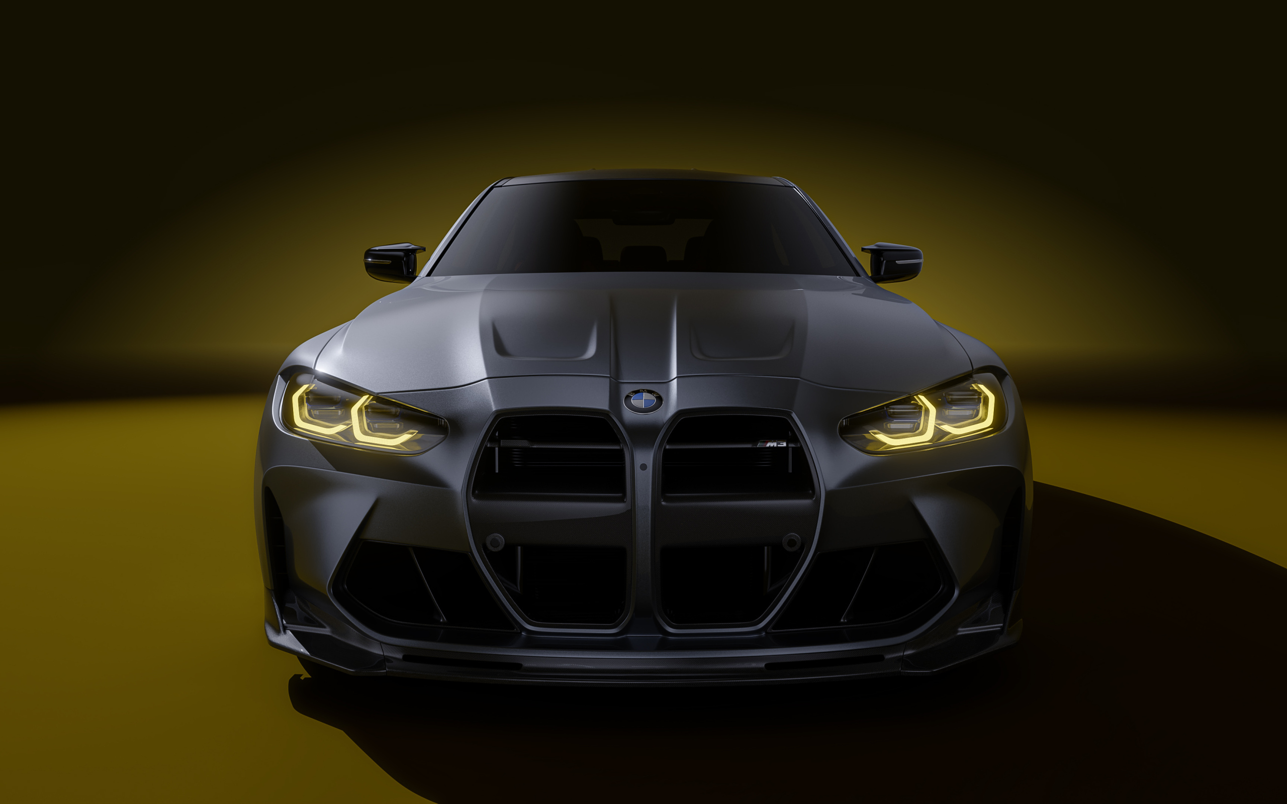 Вид спереди на автомобиль BMW M3 Vorsteiner