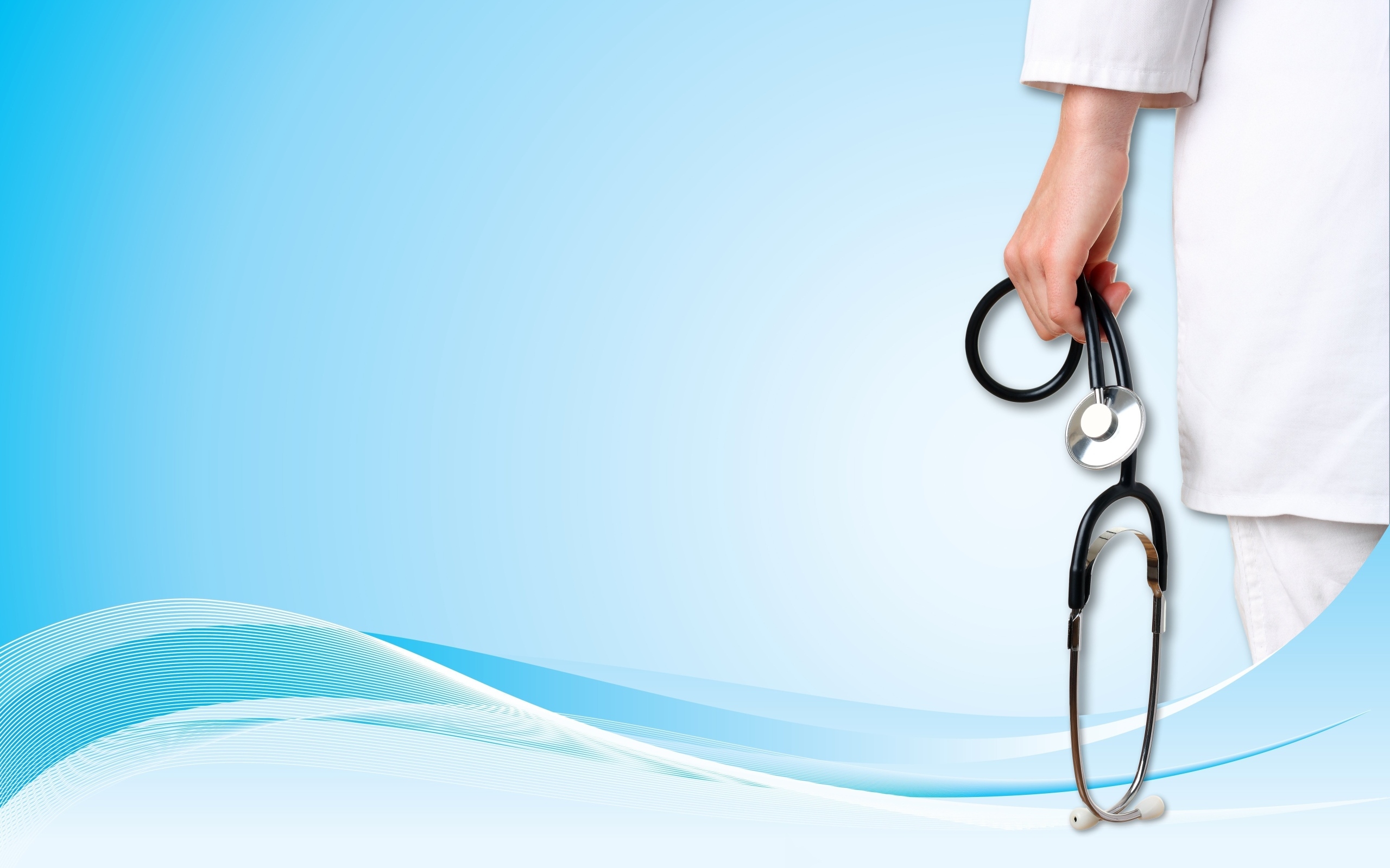 Медицинский фон с врачом и стетоскопом