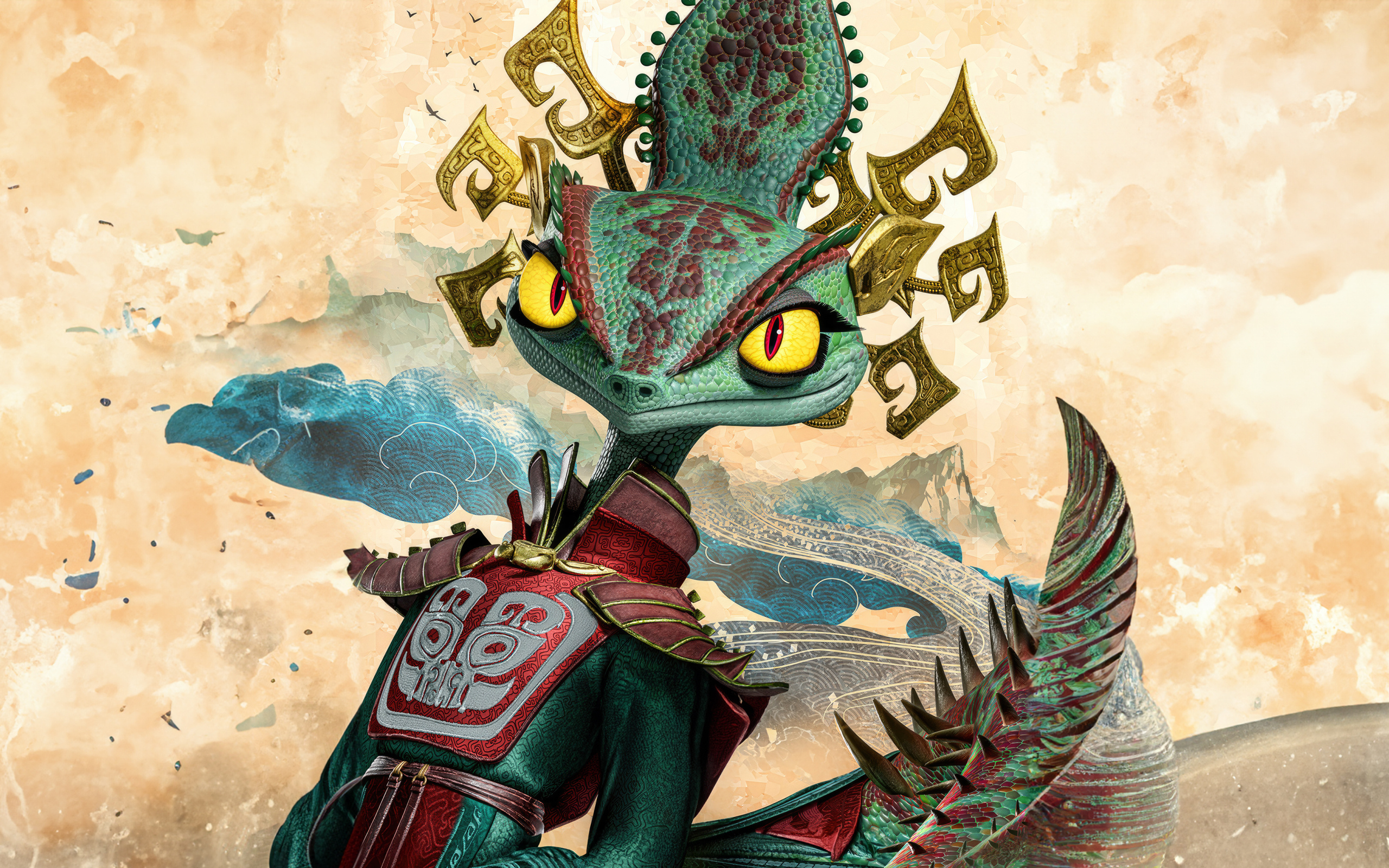 Хамелеонша персонаж нового мультфильма Кунг-фу панда 4