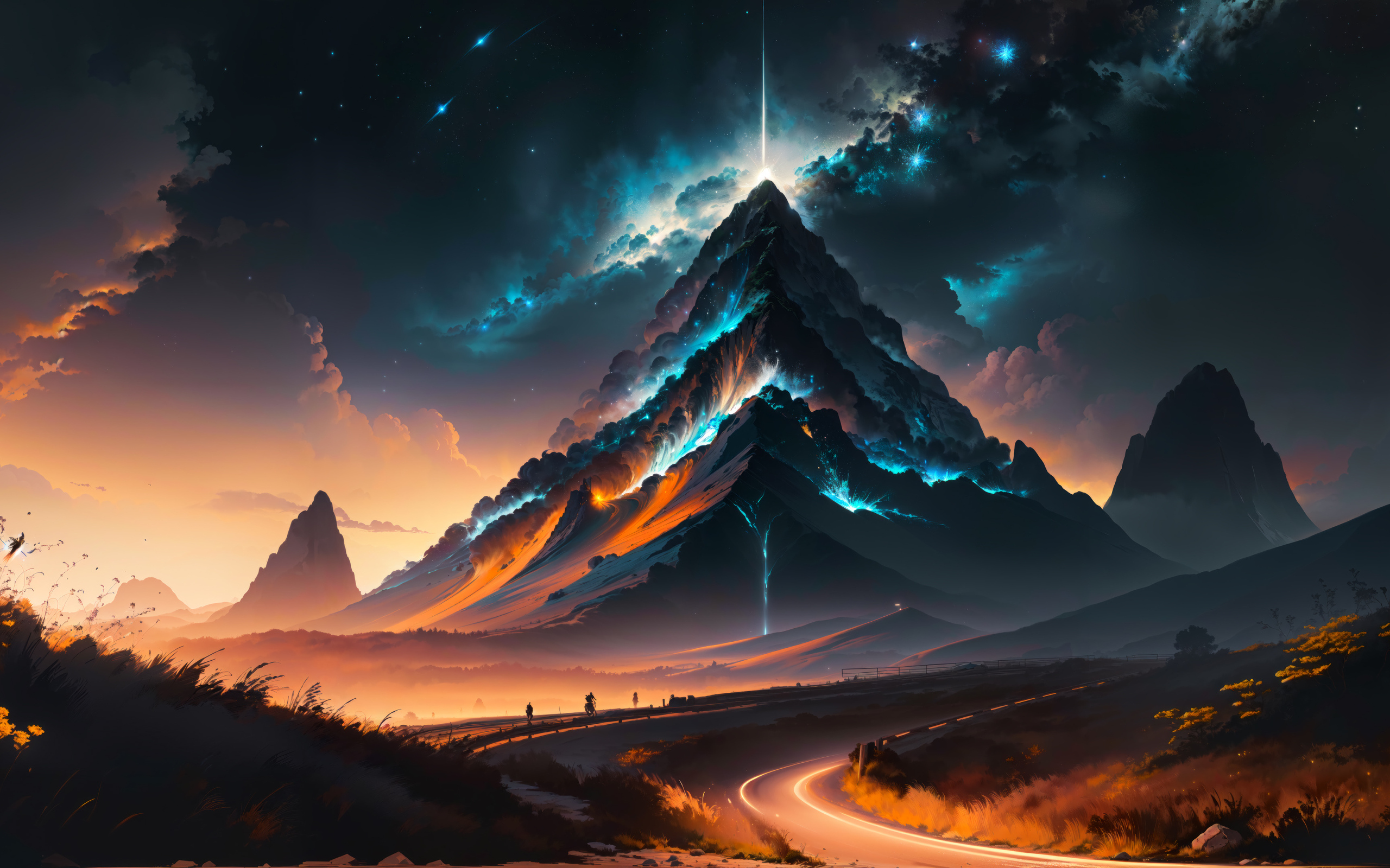 Грозовое небо над волшебной горой