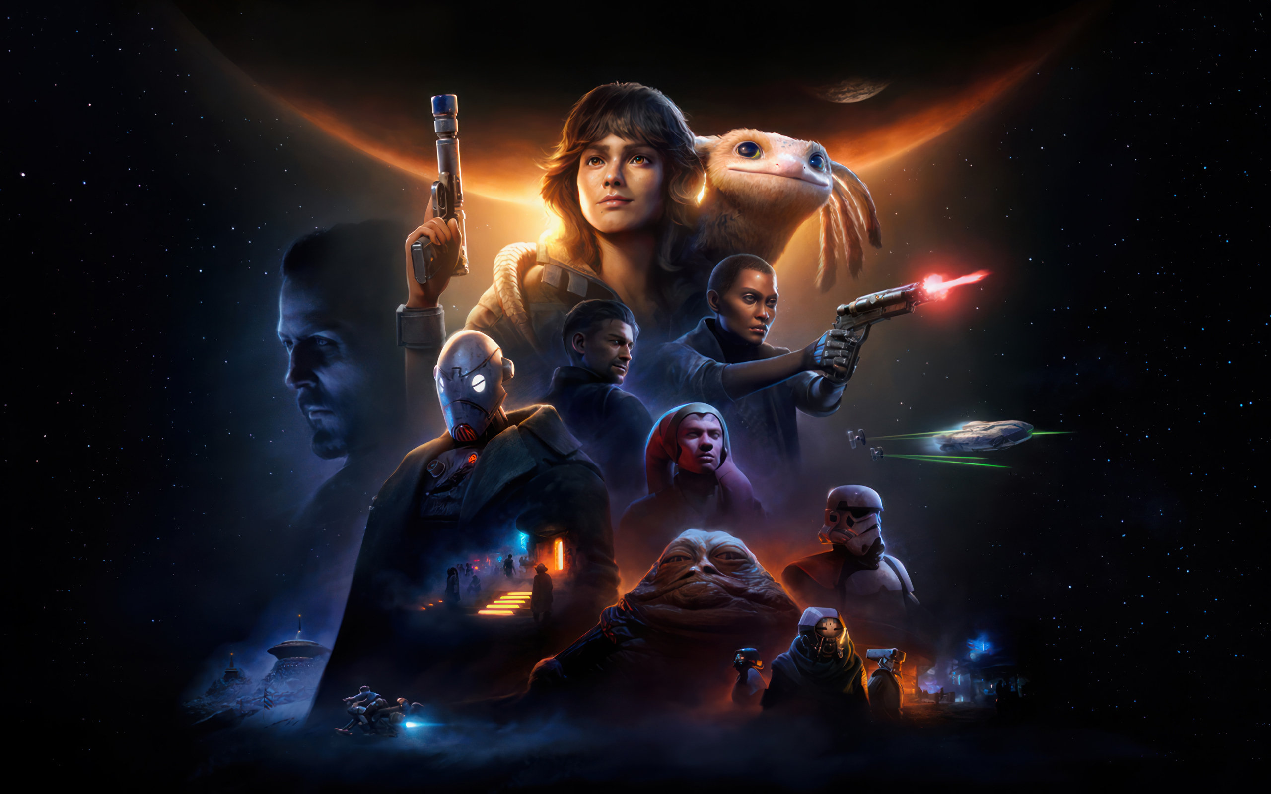 Персонажи новой компьютерной игры Star Wars Outlaws, 2024