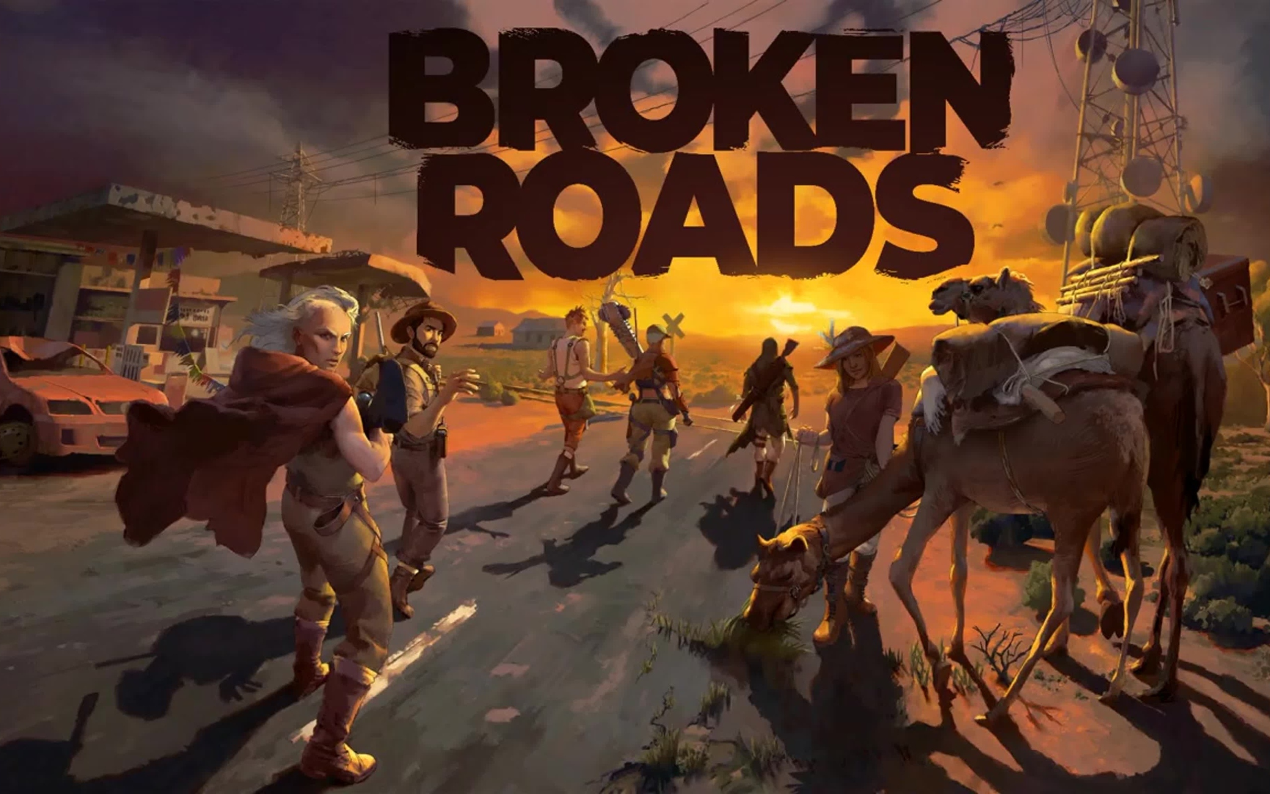 Постер новой компьютерной игры Broken Roads
