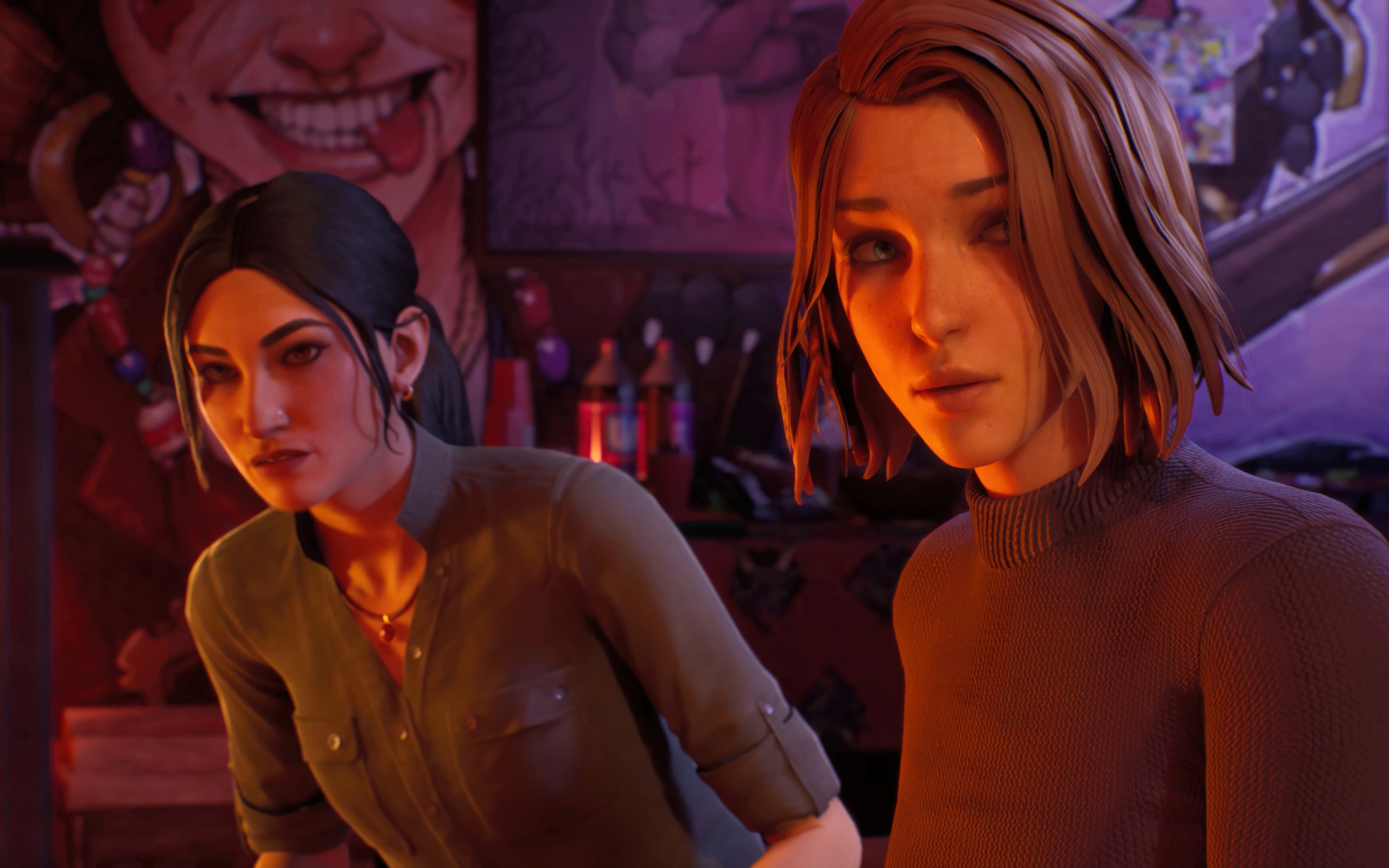 Две девушки персонажи компьютерной игры Life is Strange: Double Exposure