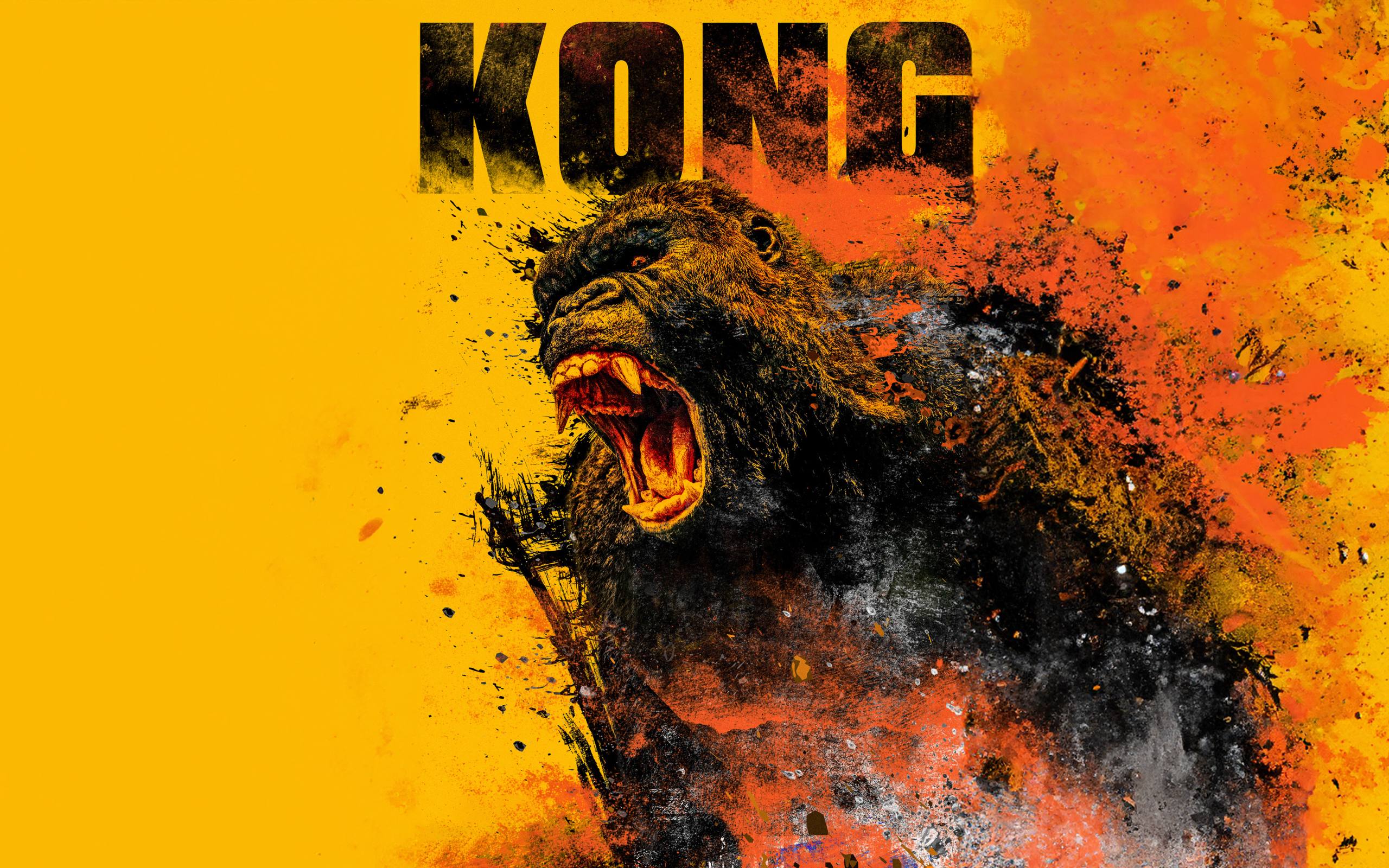 Яркий постер фильма Годзилла и Конг: Новая империя, 2024