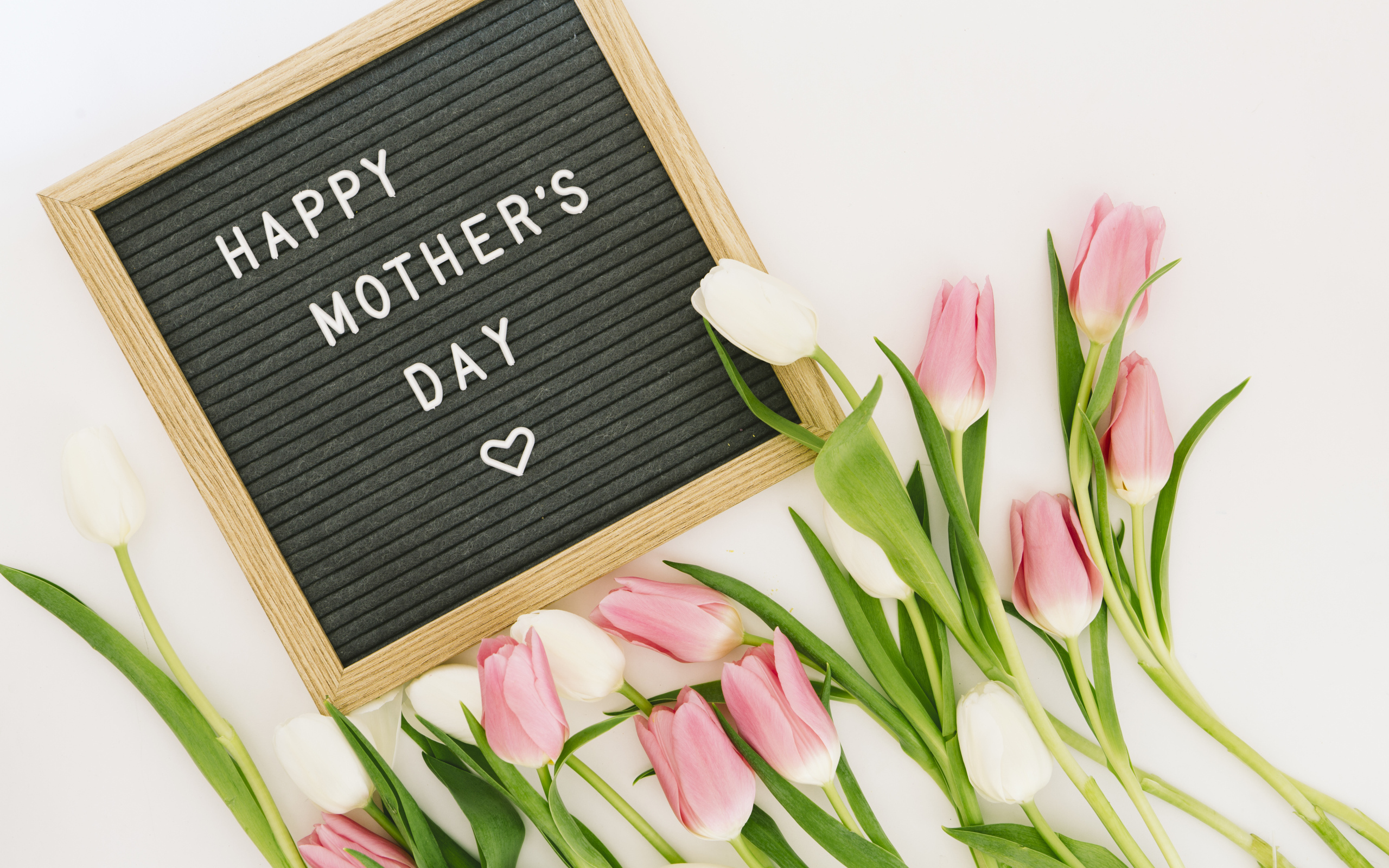 Букет розовых тюльпанов на день матери