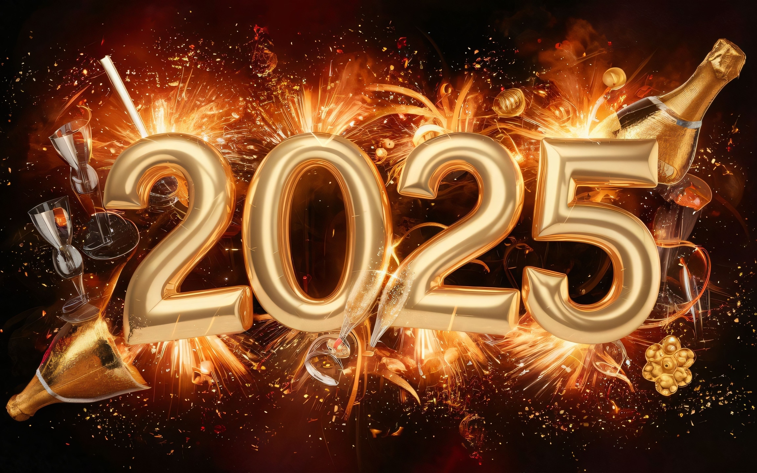 Открытка на новый год 2025