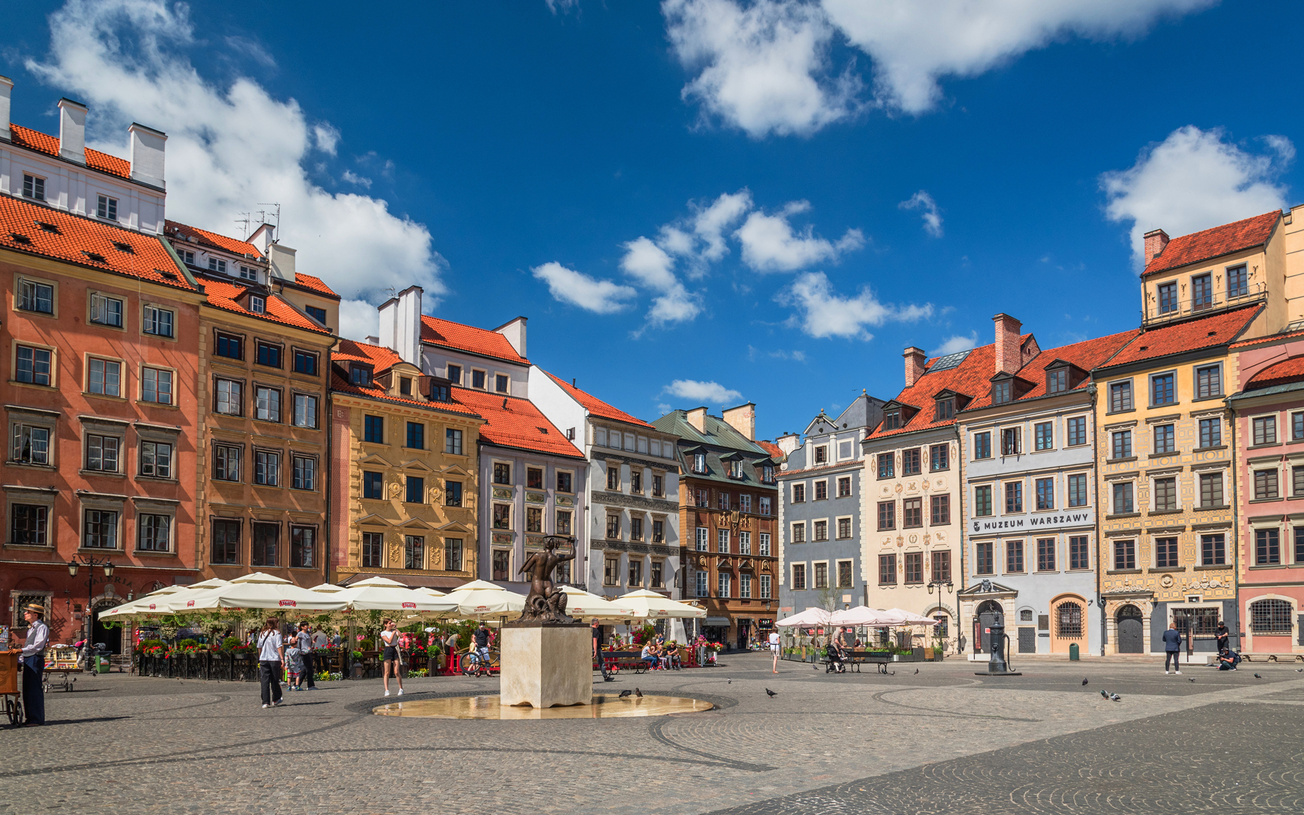 Дома на старой площади Польша. Варшава
