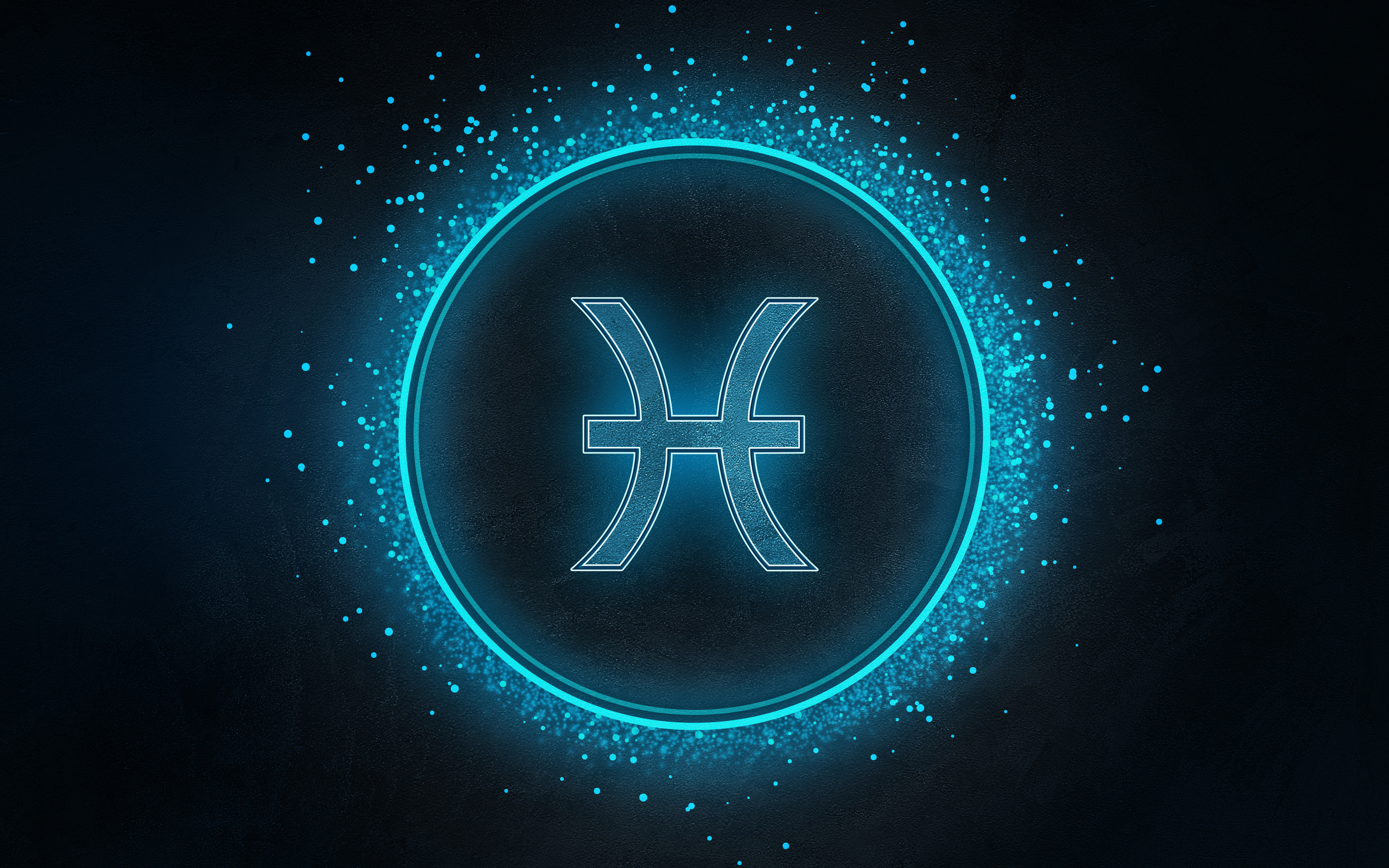 Синий яркий знак рыбы