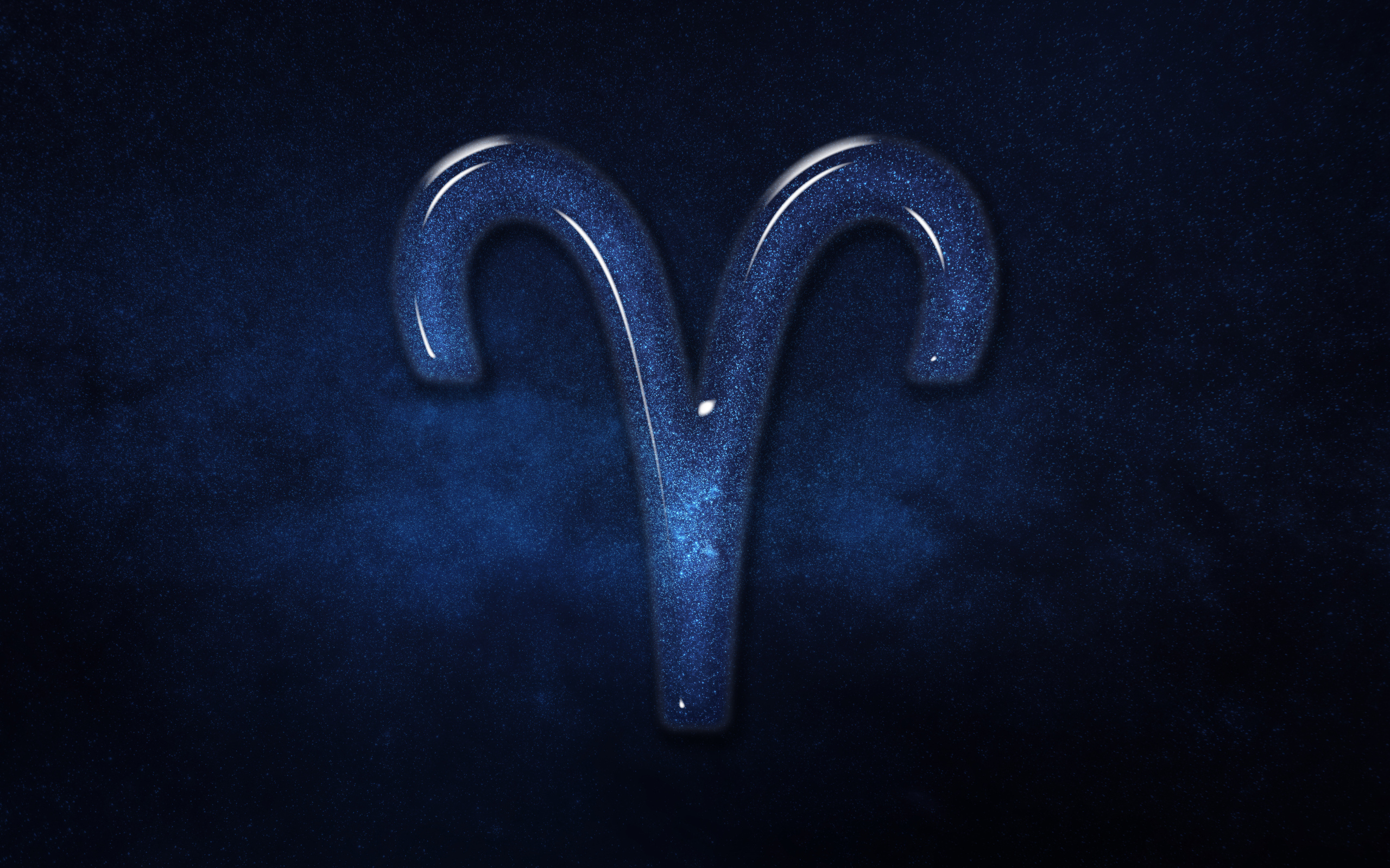 Синий блестящий знак зодиака  Телец