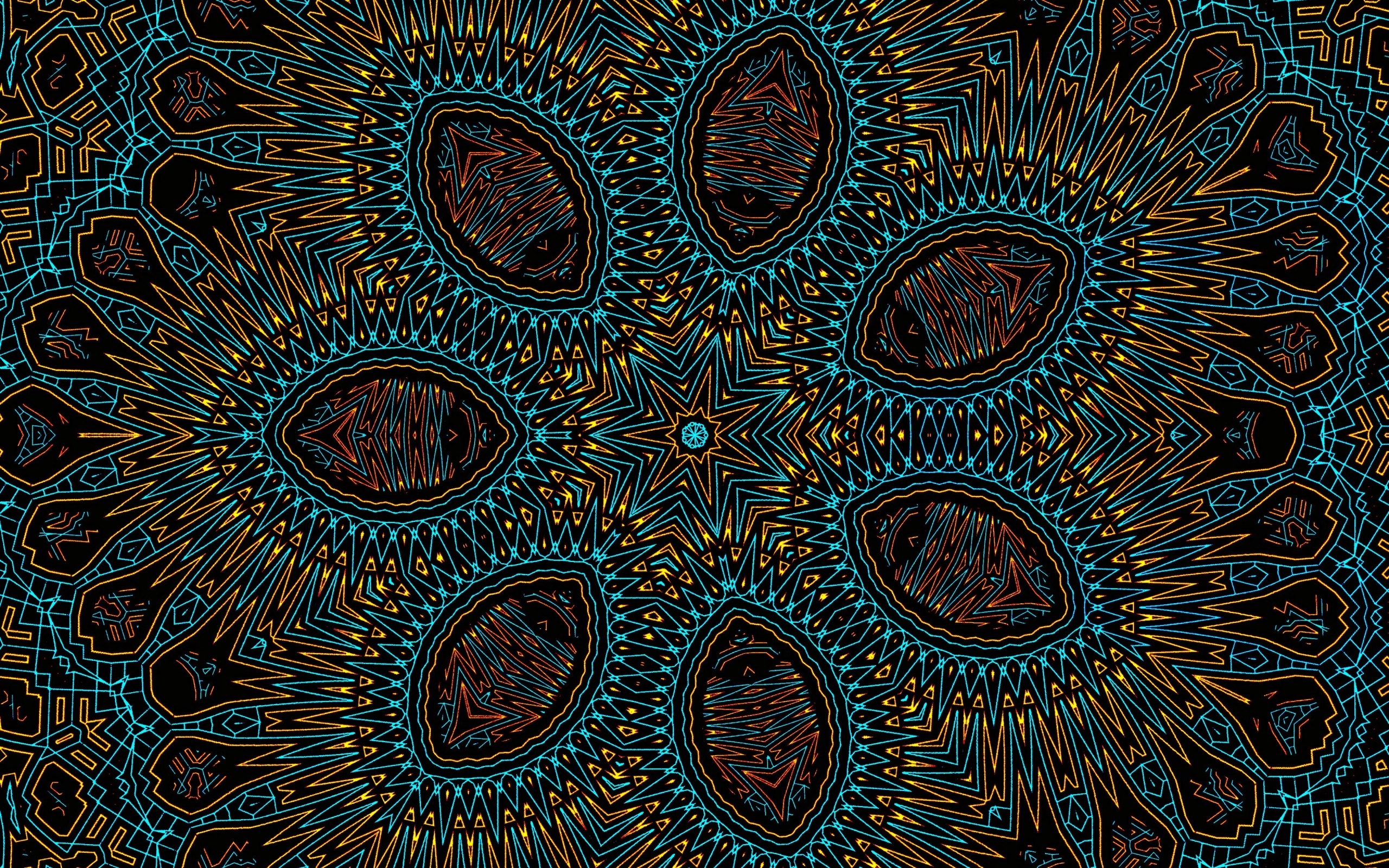 Фрактальная звезда с интересным узором