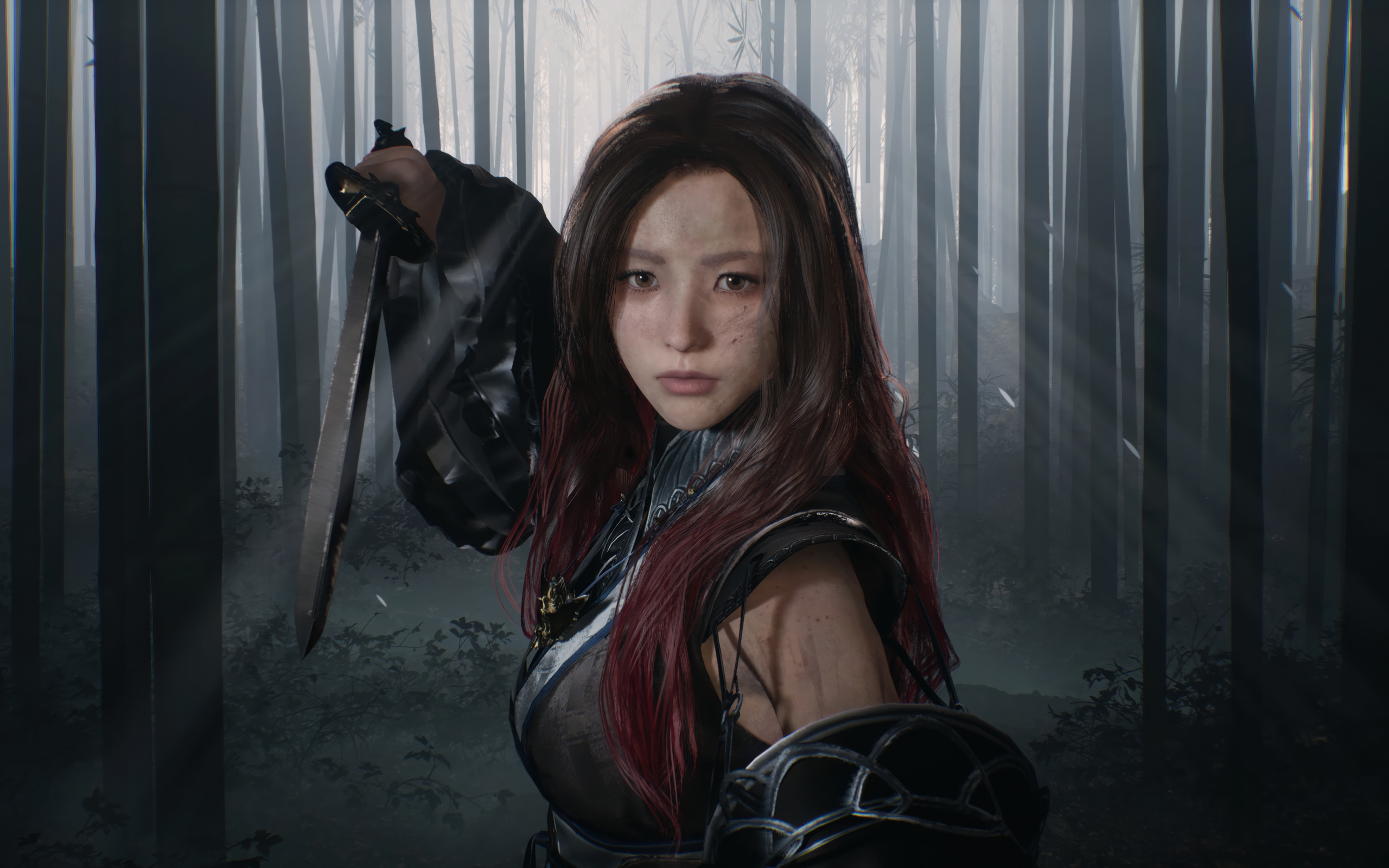 Девушка воин в компьютерной игре Phantom Blade Zero