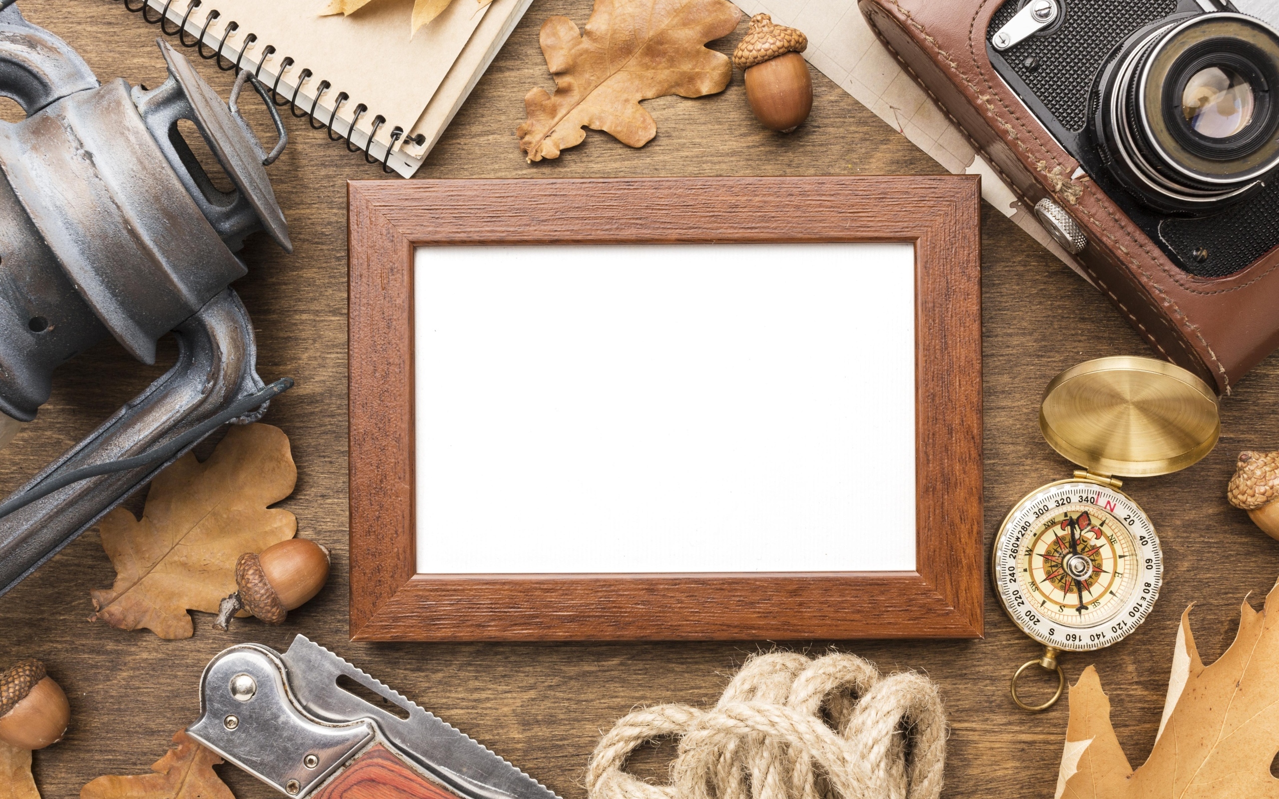 Рамка для фото и предметы путешественника, шаблон