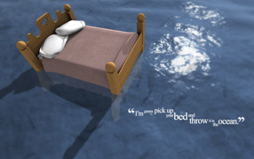 Кровать в океане