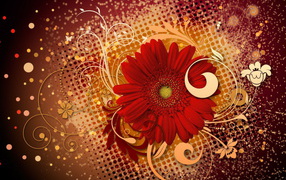 Яркие цветы