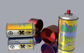 Балончик краски