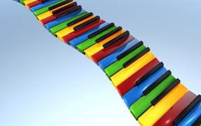 Colorful piano