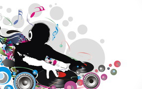 ДиДжей за работой