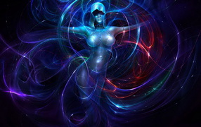 Девушка в неоне