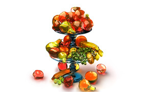 Стеклянные фрукты