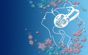 Образ девушки в цветах